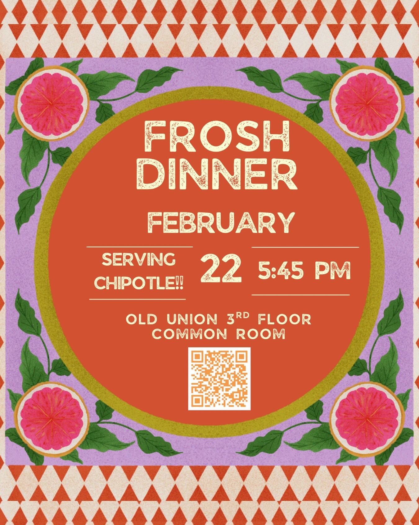 Calling all frosh! You&rsquo;re invited to a freshman class dinner on Sunday, February 22nd after the 4:30 PM Mass! 🌮🌮

RSVP at the link in bio and invite your friends!