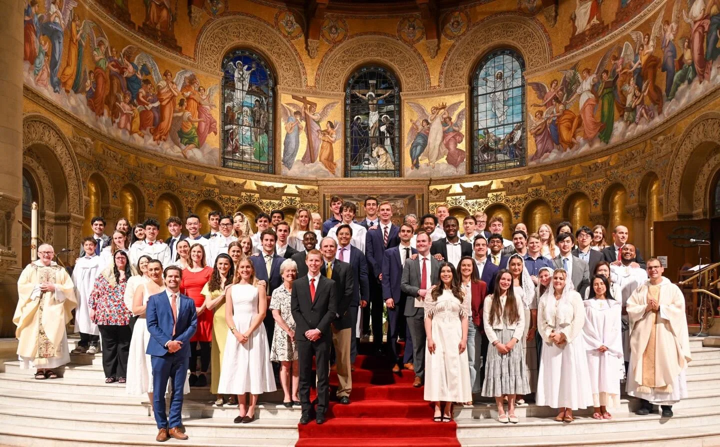 Congratulations to the 32 initiations (18 baptisms, 10 receptions to full communion, 6 Confirmations) at the Easter Vigil last night in the Stanford Catholic Community!  Welcome and Happy Easter!