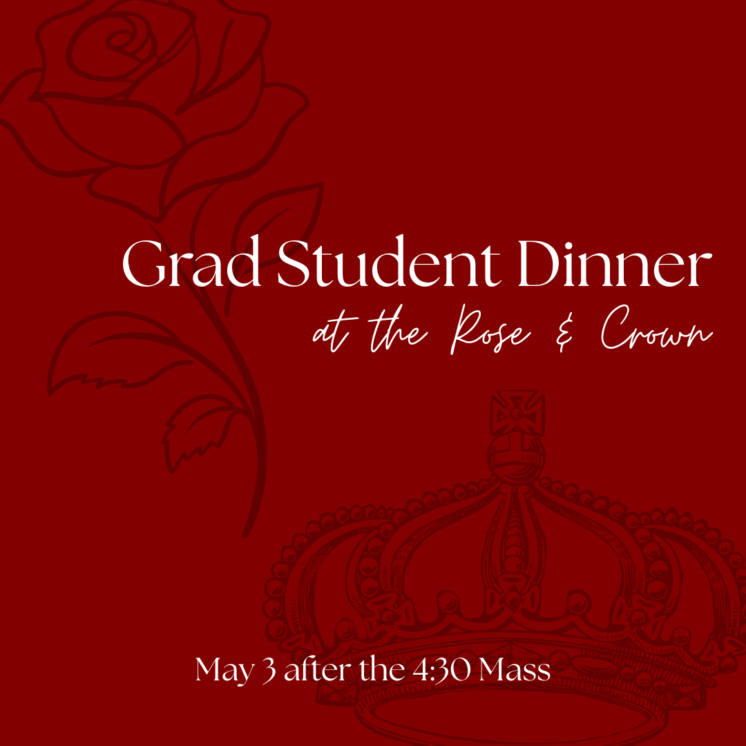 Grad Student Dinner at the Rose & Crown