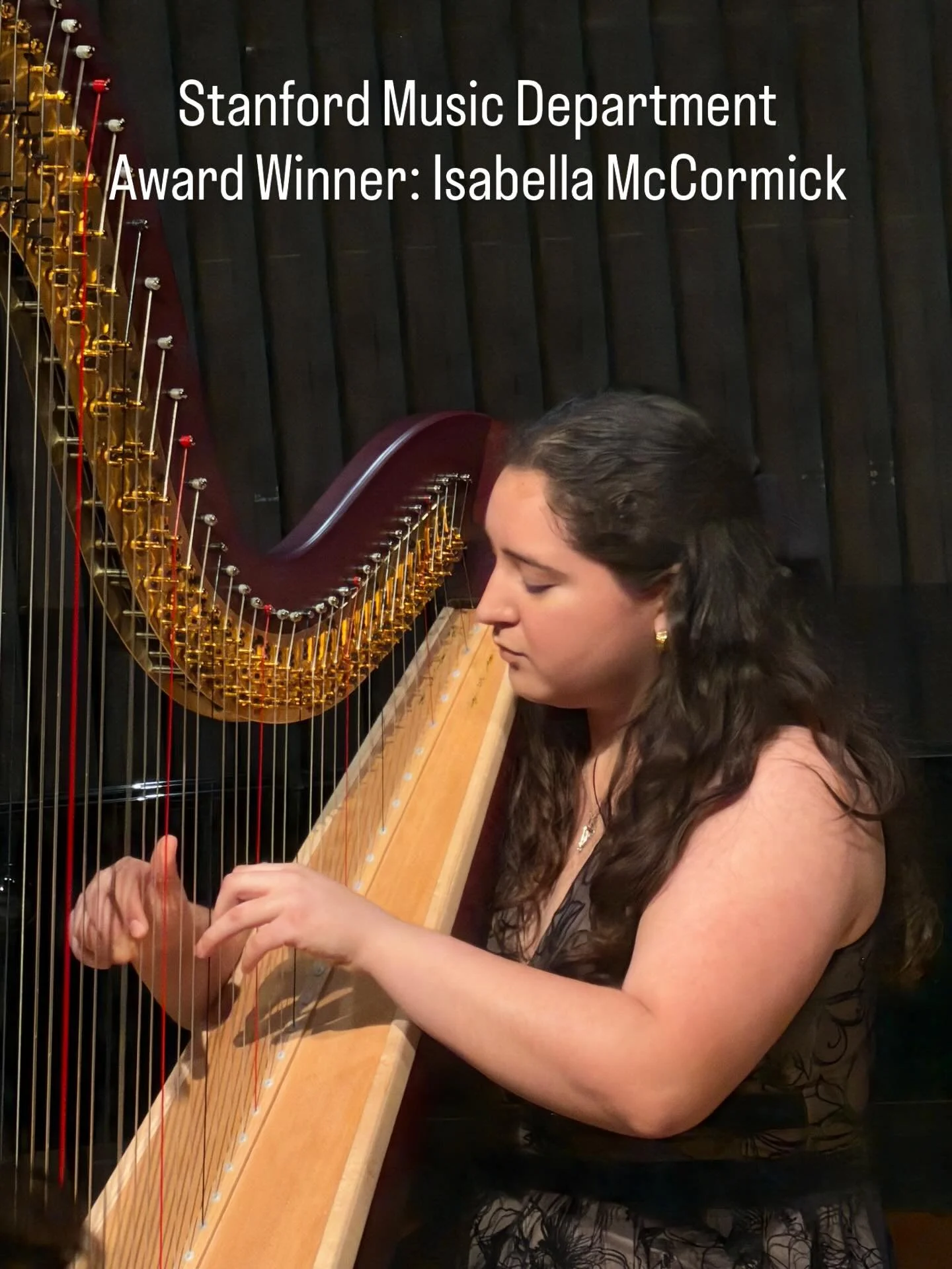 Congratulations to our own award-winning harpist: Isabella McCormick @isabella_sunflower - some of our community we're blessed to see and hear her play in the Music Department awards concert this afternoon. We are all very proud of her!