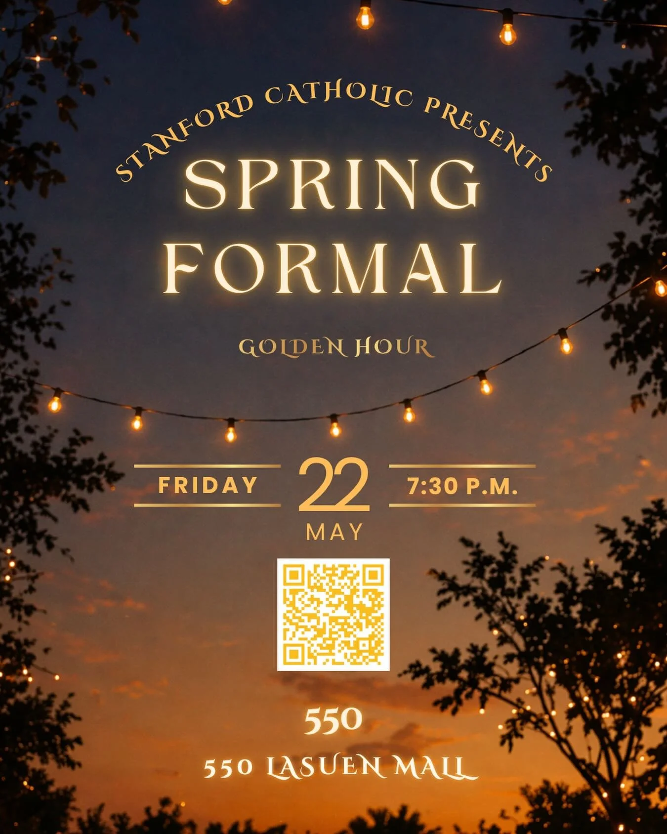 ✨✨This Friday is the undergrad Spring Formal! ✨✨

Get ready for some delicious Shake Shack, awesome dance moves, and golden memories!

Come dressed in your best!!💃🏻🕺🏻

RSVP at the link in the bio