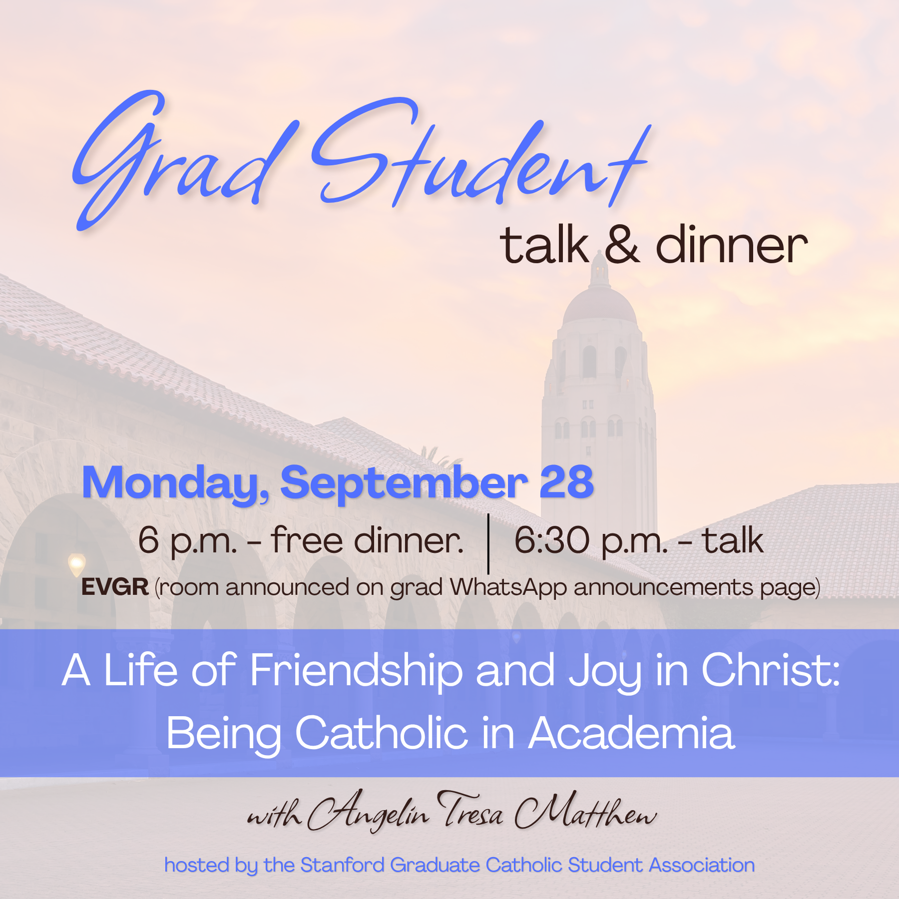 Grad Talk & Dinner