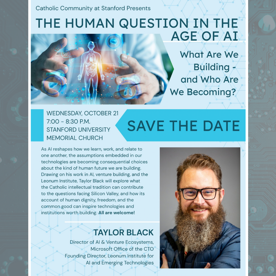 SAVE THE DATE! Taylor Black - The Human Question in the Age of AI: What Are We Building - and Who Are We Becoming?