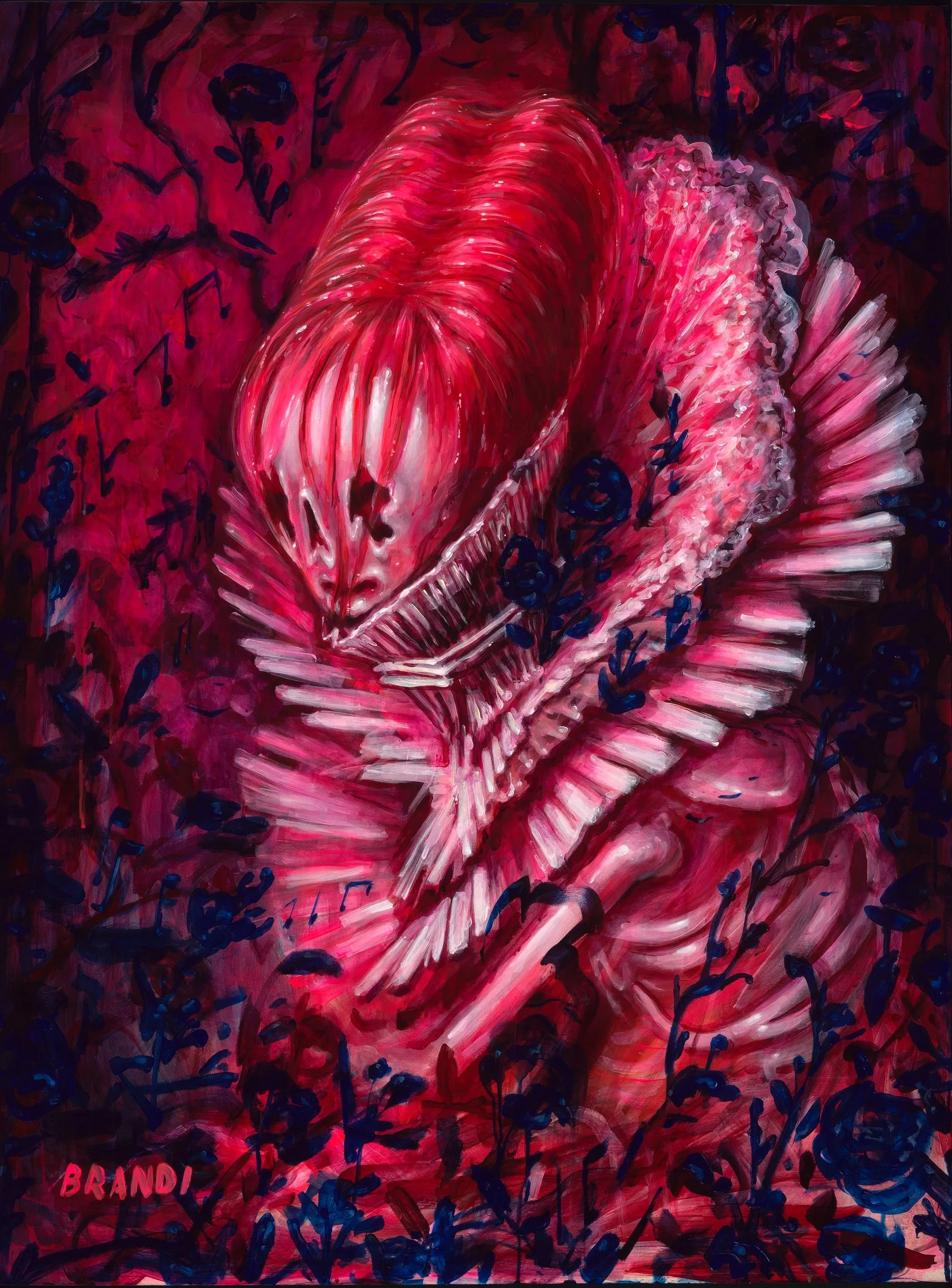 "Now, and Forevermore" acrylic on wood, 2026
