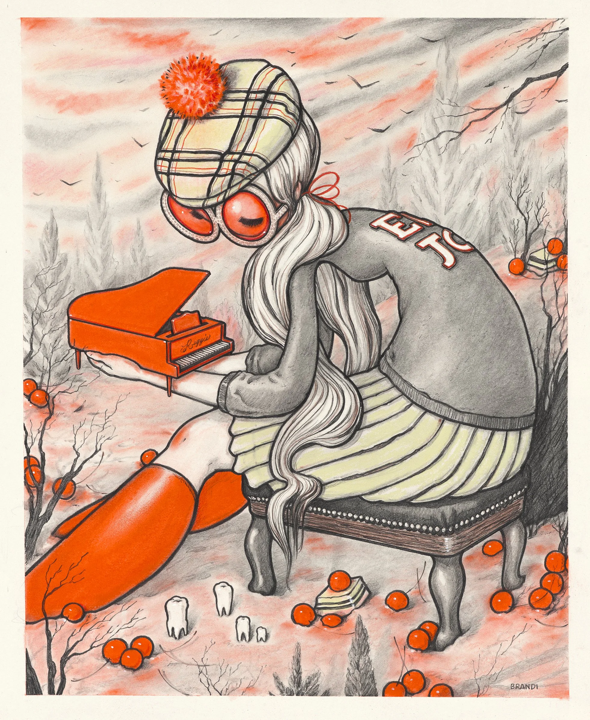 "My Song" graphite &amp; soft pastel on paper, 2026