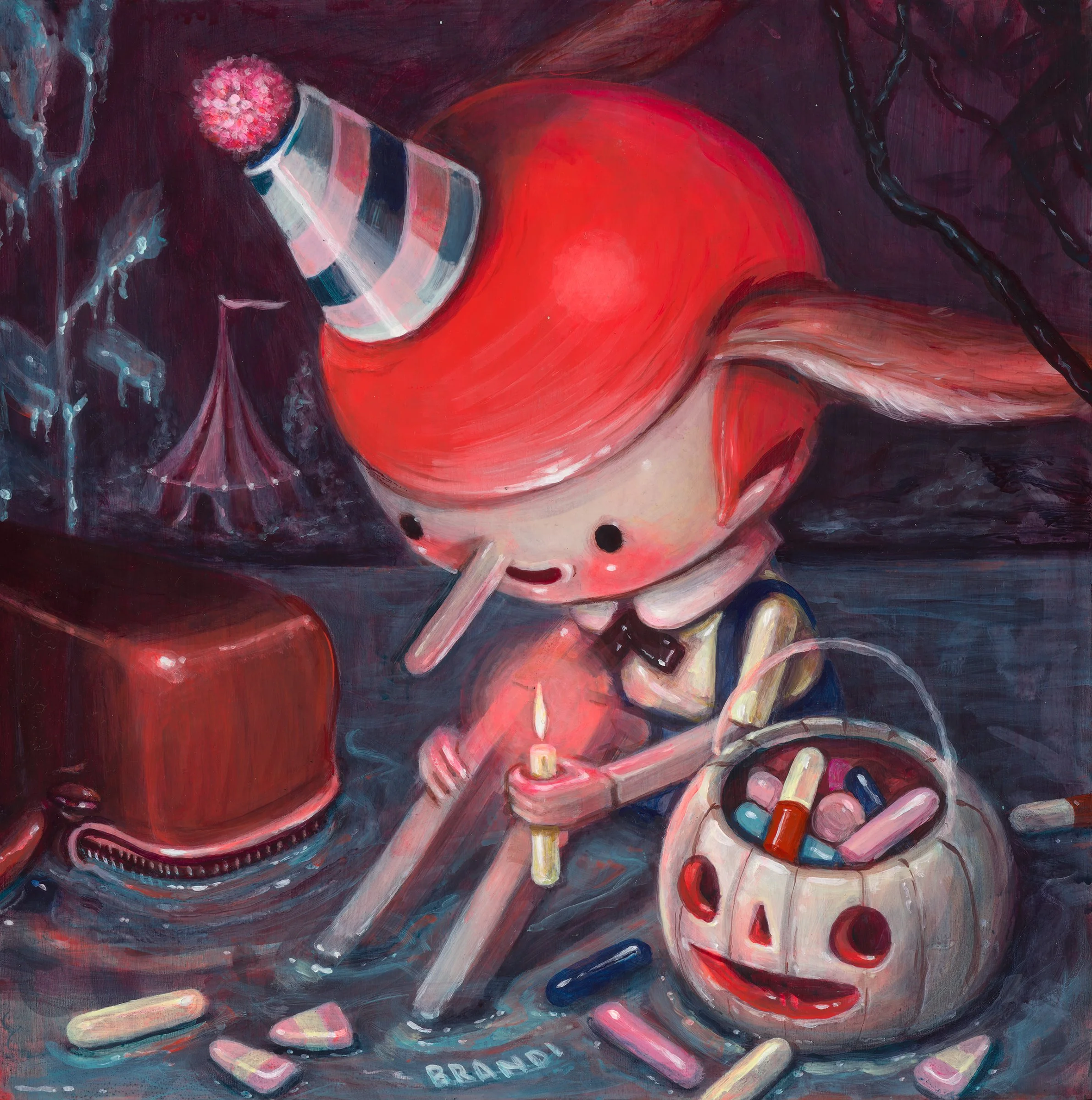 "This Little Light of Mine" acrylic on wood, 2026
