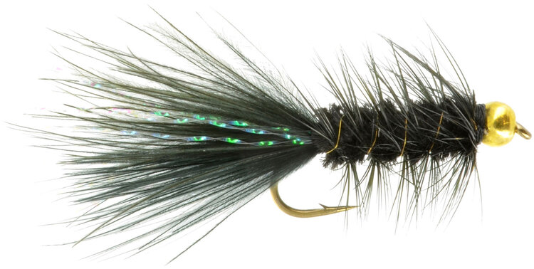 Salmon, Steelhead, Trout Fly Fishing Flies x 6 Micro Stone Dark Rubber Leg