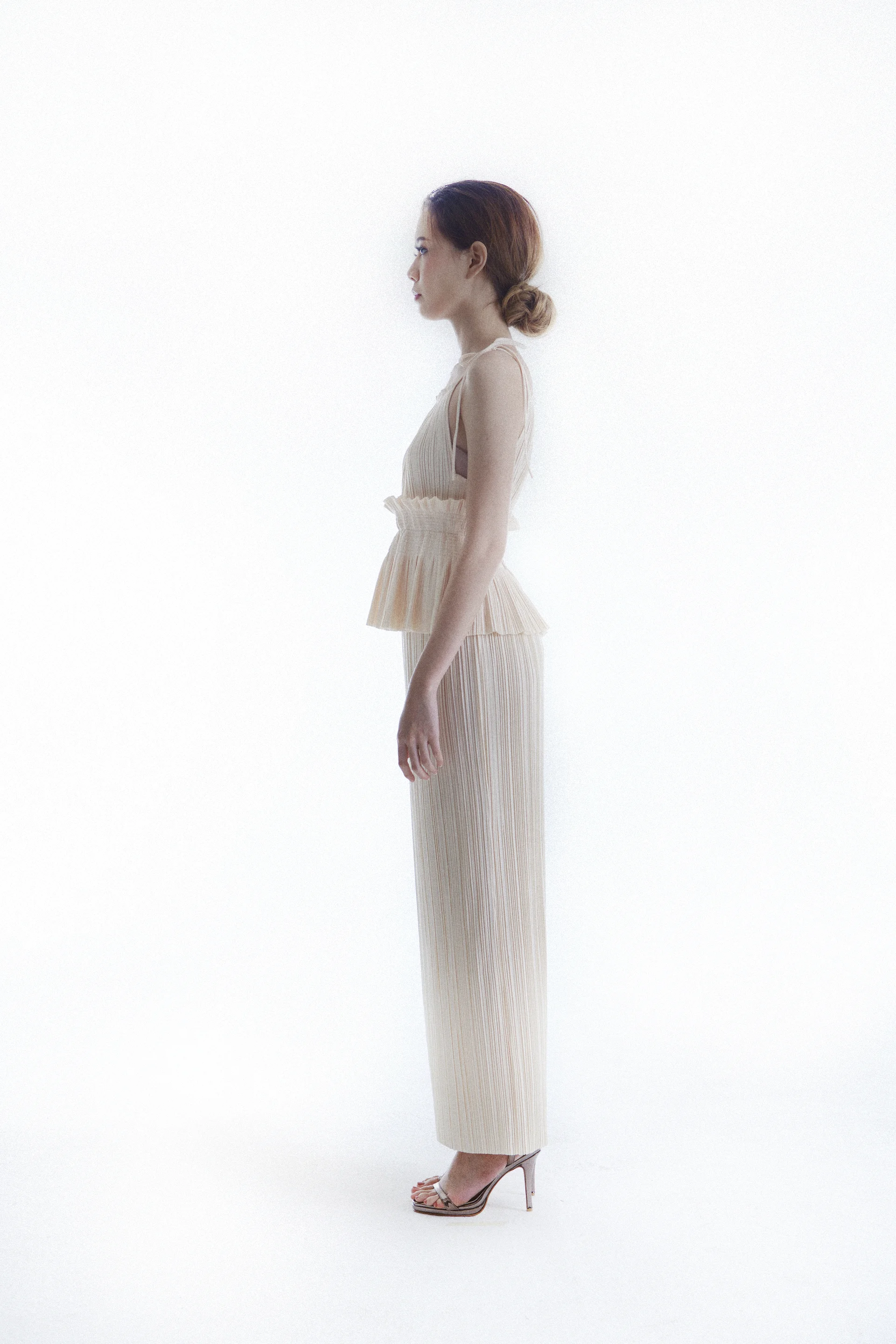 Sim 50" Dress worn with Obi Straight Belt