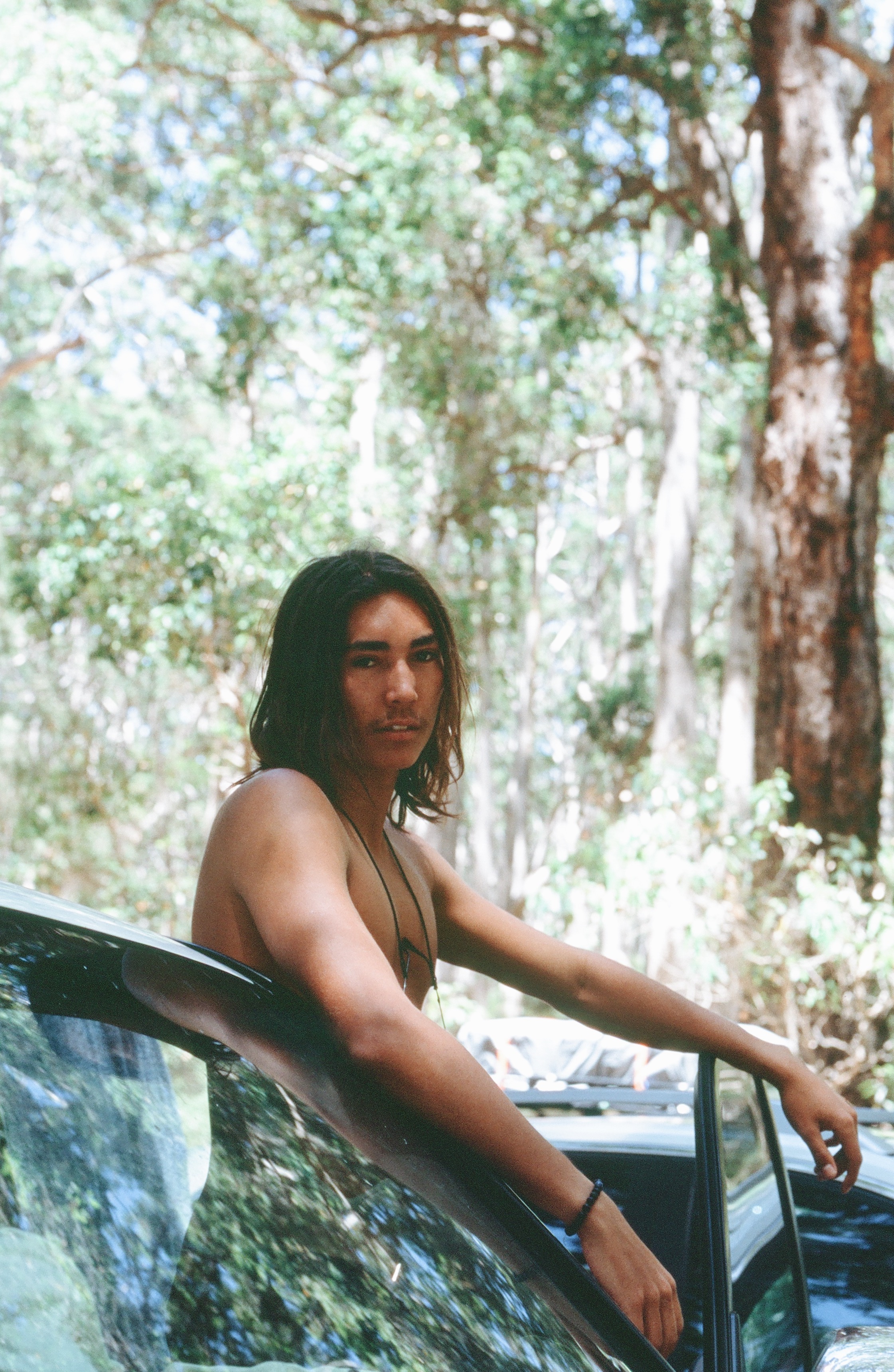 And in the jungle...... (Why do I have so many car photos of Zac?)