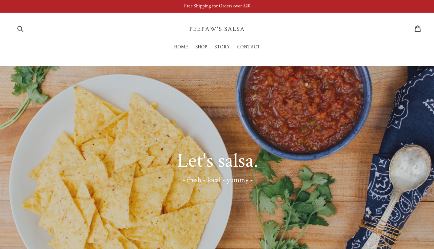 created web content + design for PeePaws Salsa