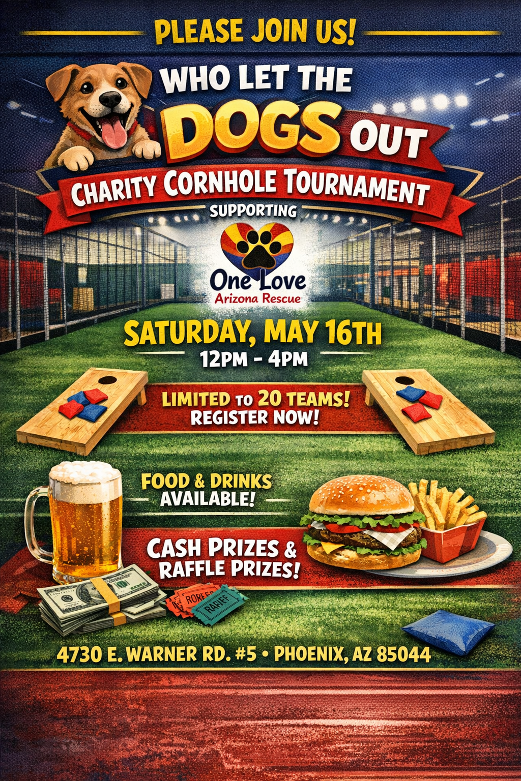 Who Let the Dogs Out Charity Cornhole Tournament