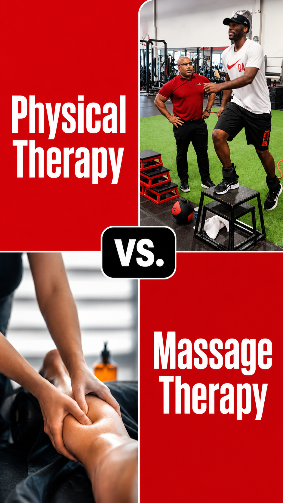 Massage Therapy vs. Physical Therapy: What’s the Difference?