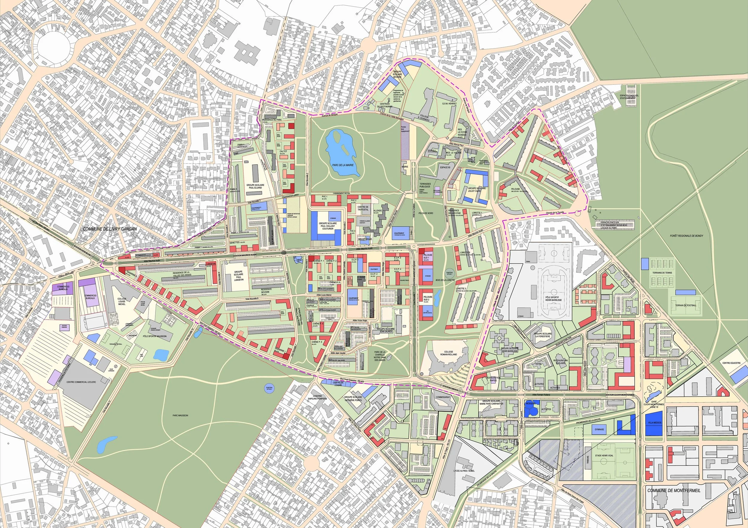 Plan De Clichy Sous Bois Voyages Cartes