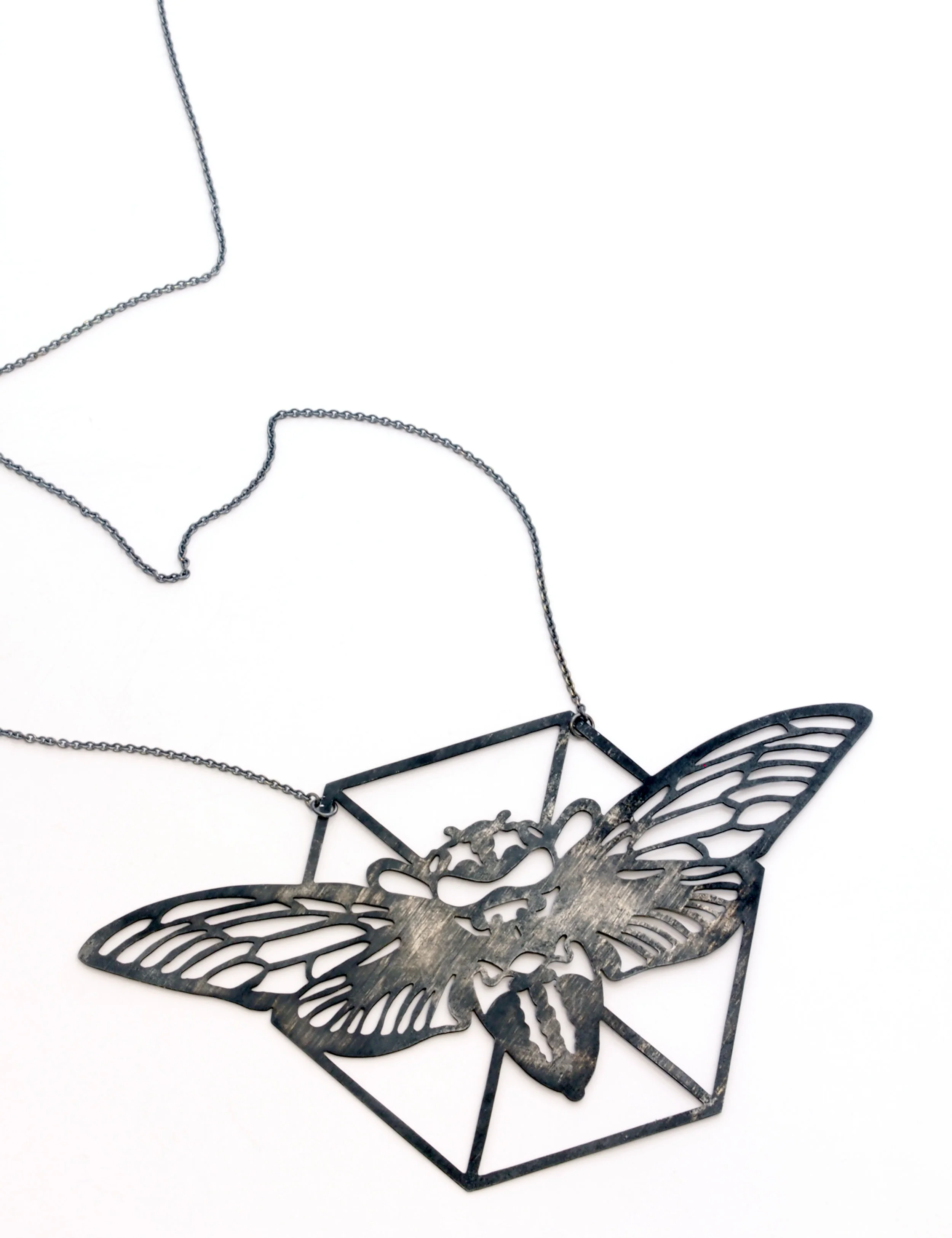"Places I’ve been, things I’ve seen" 2015 Series of nine drawings in zink. Oxidized zink and silver.