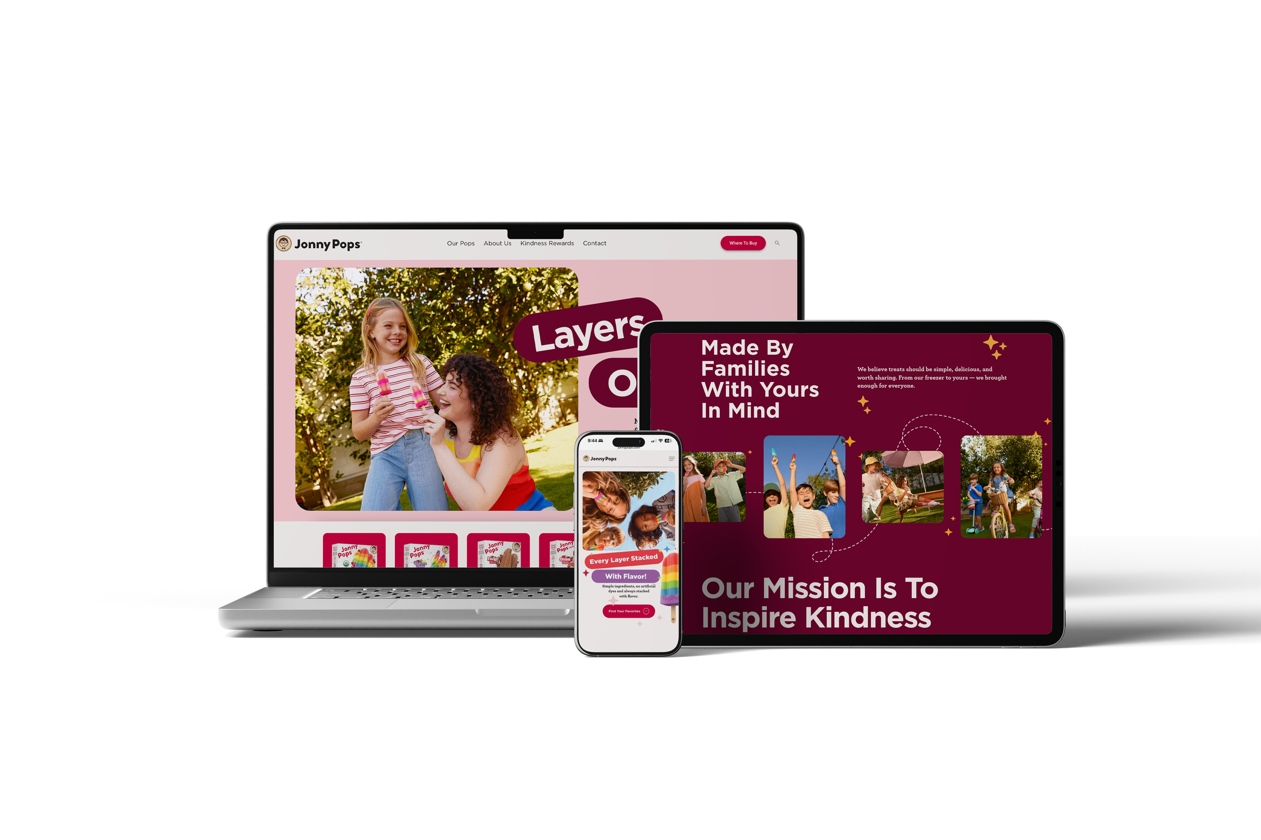 JonnyPops Website Redesign