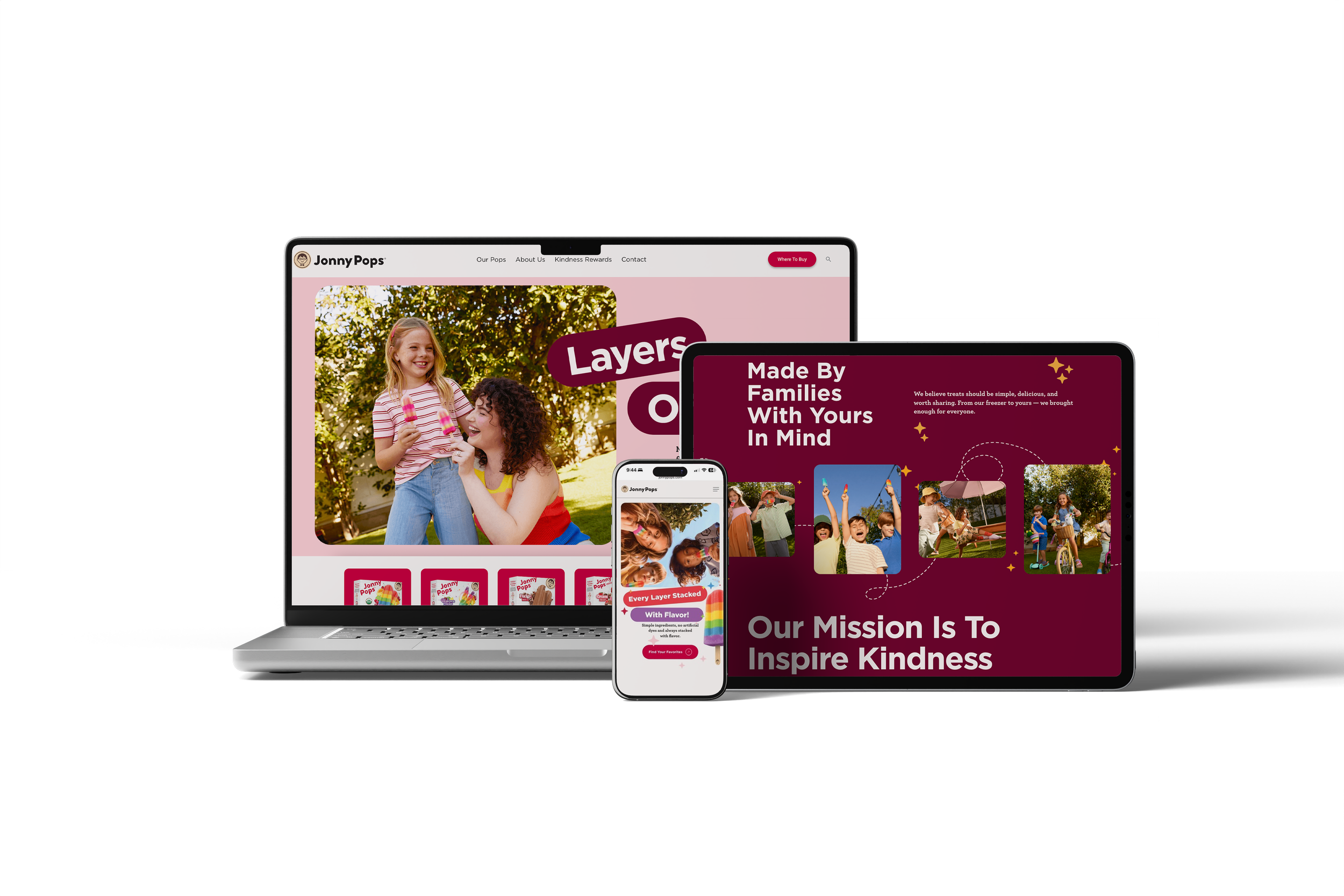 JonnyPops Website Redesign