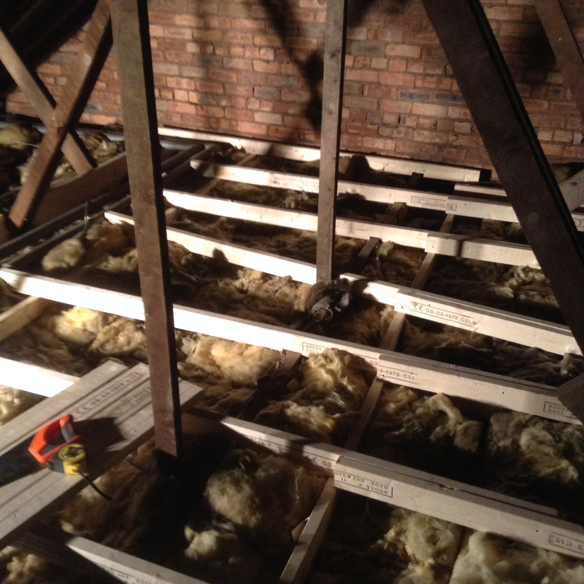 Empire Lofts — Installing Loft Boarding Over Pipes in Warwick