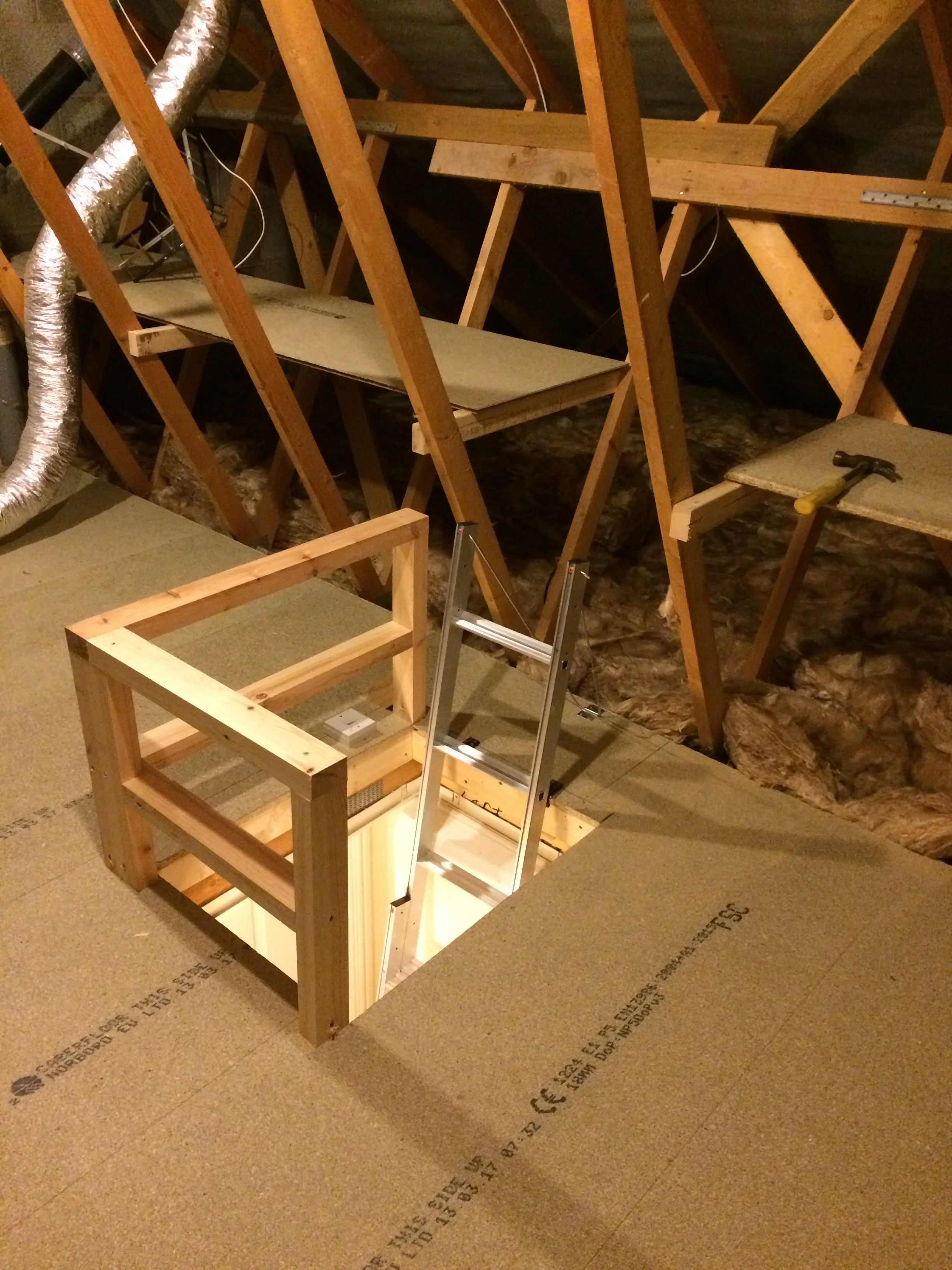 Empire Lofts — Boarding Out Loft, Adding a Balustrade Rail and Fitting