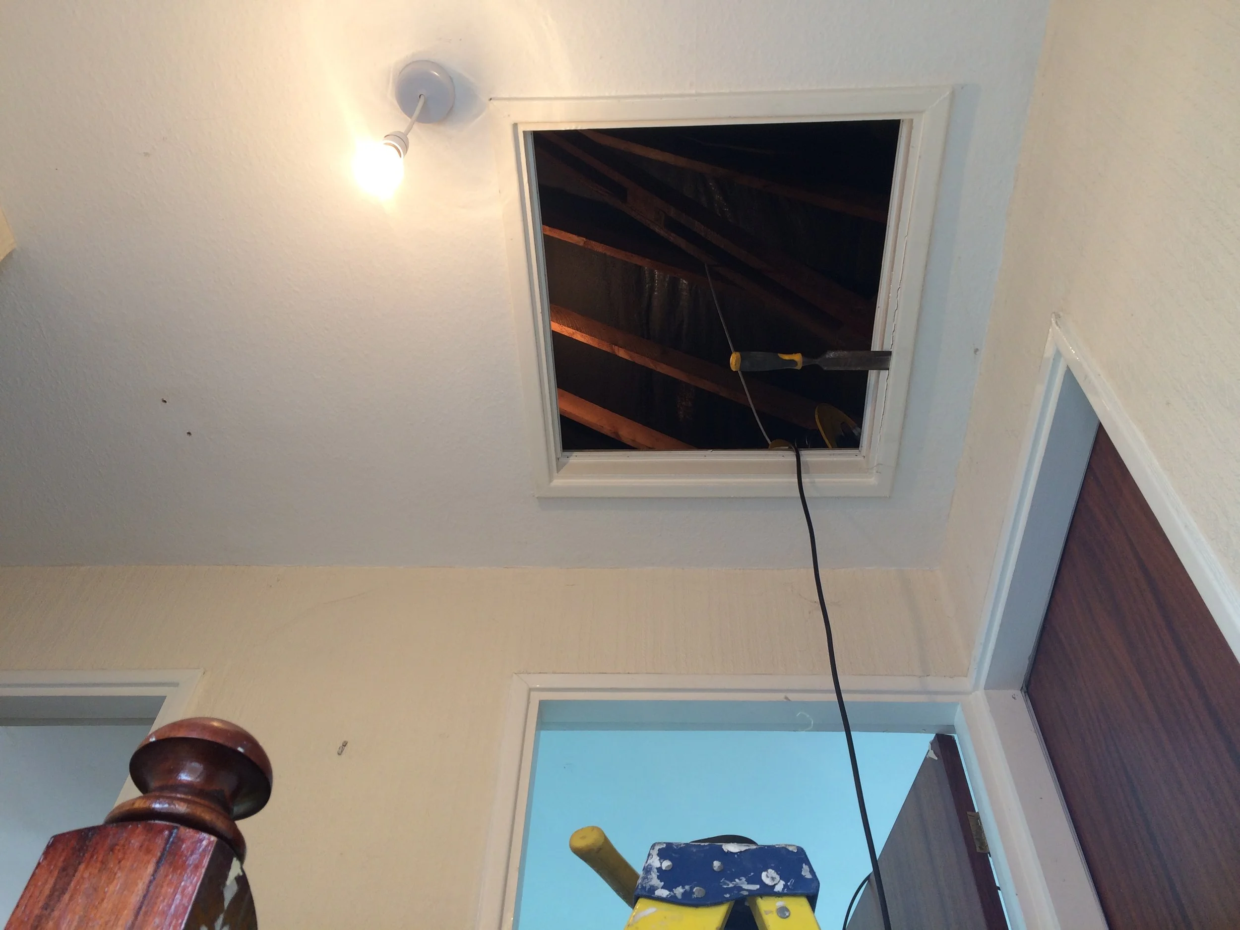 Empire Lofts Installing A Timber Loft Ladder Widening Out The