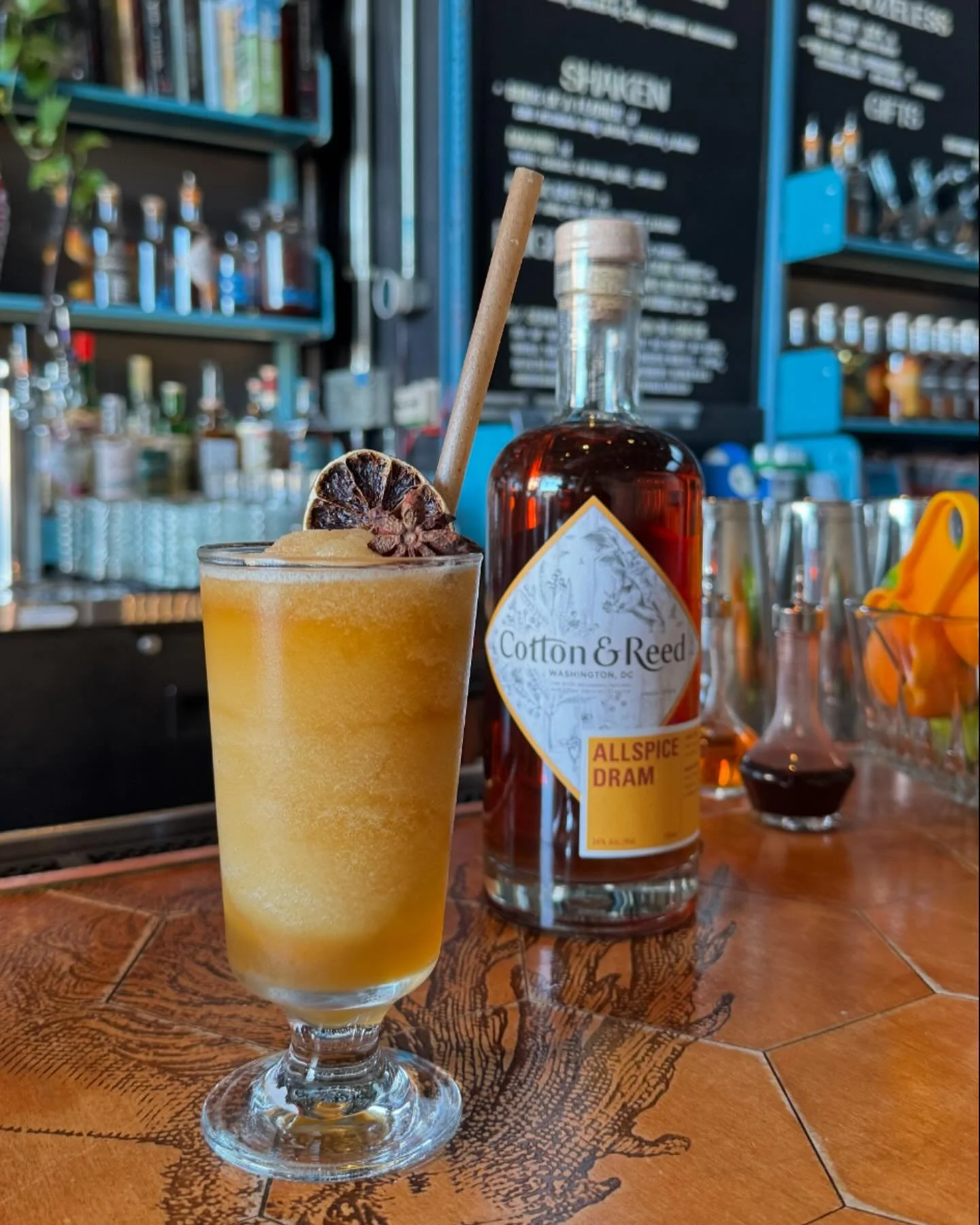 Our Allspice Dram is the seasonal drink cheat code. It brings that perfect fall / winter spice to anything you throw at it, even a frozen drink. 

Case in point: The Velvet Rope. Cider, Oloroso &amp; Fino Sherries, Gold Rum, Allspice Dram. Available 