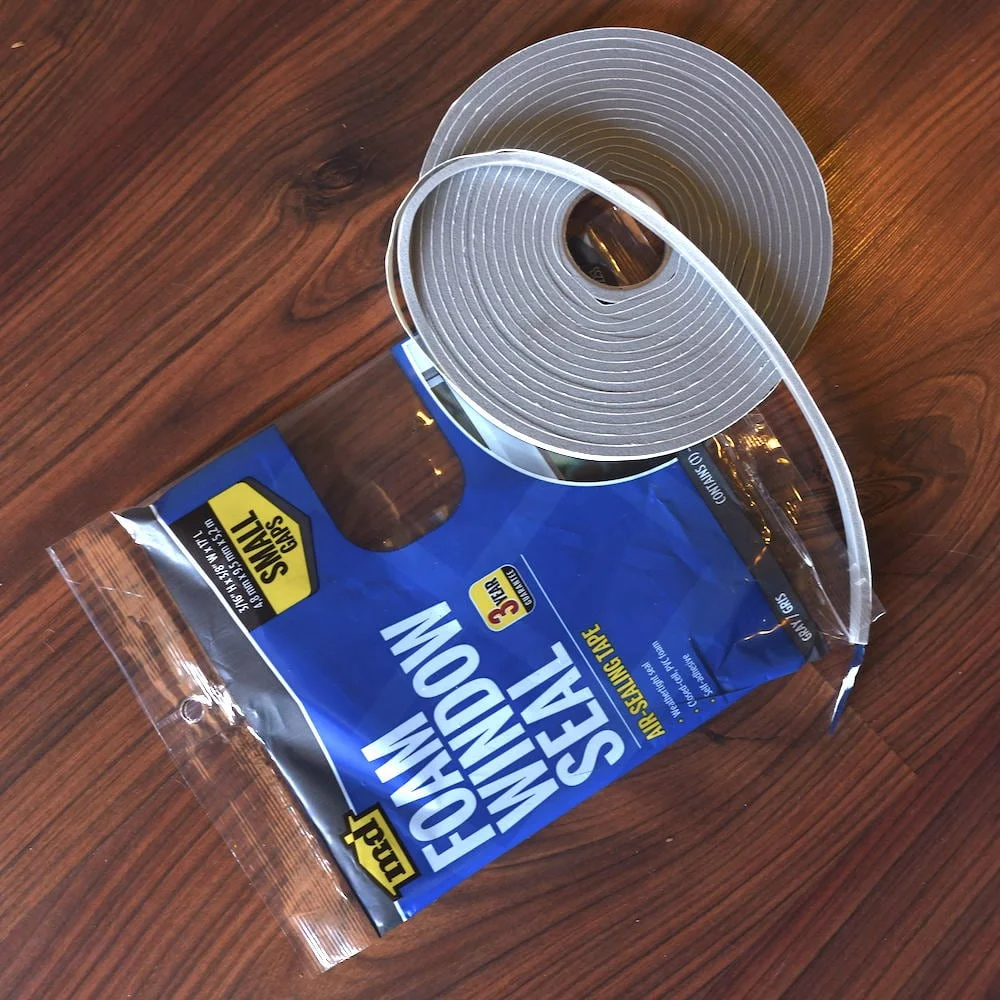 Step 1: Buy foam weather stripping from your local hardware store.