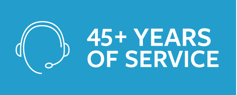 45+ Years of Service