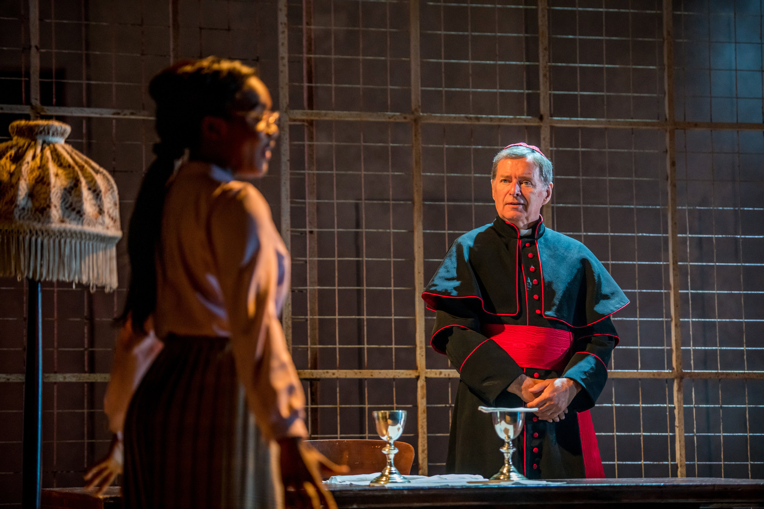 3. Leah Walker as Julia and George Costigan as The Cardinal. Photo credit Mihaela Bodlovic.jpg