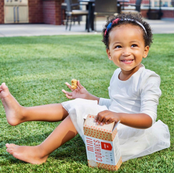 Vivienne Woodard with Partake cookies