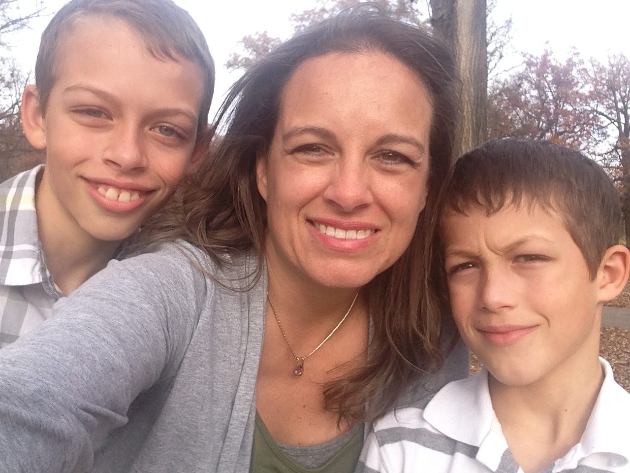 Jamie Kaufmann and her boys, Miles and Graham