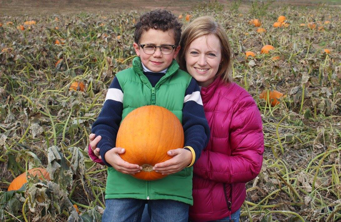 Mary Vargas with her food allergic son, Perry.