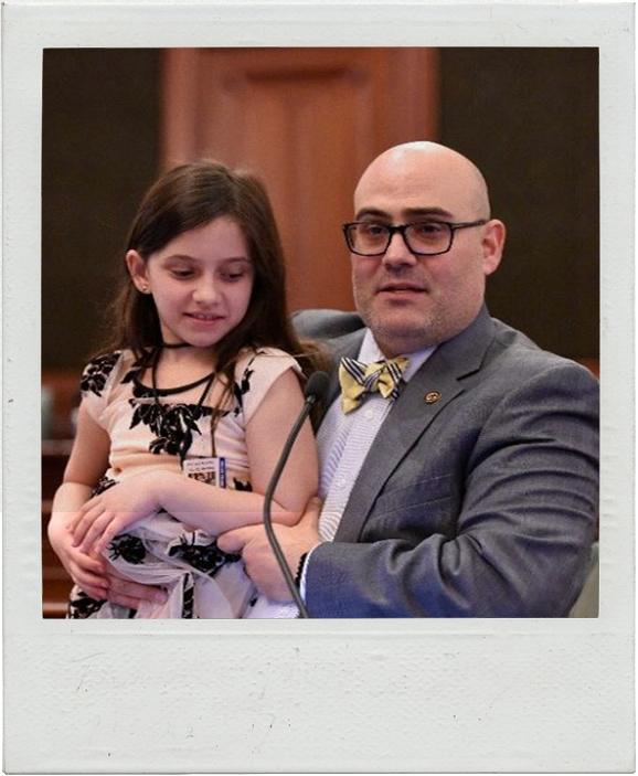 Representative Carroll and his daughter, Brooke.