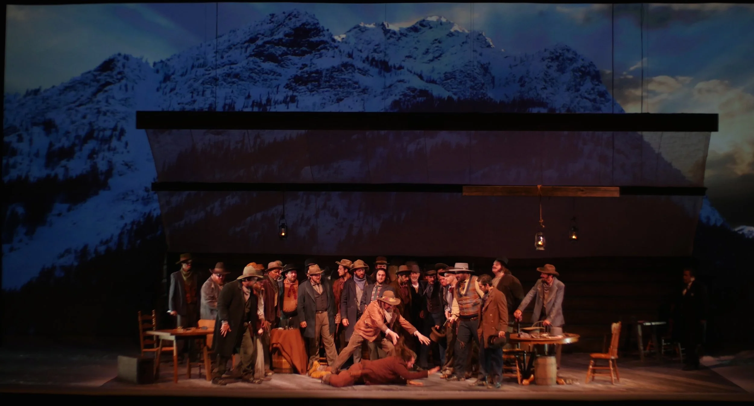 A scene from Emma's recent production of La Fanciulla del West with Opera Colorado | emmagriffin.net