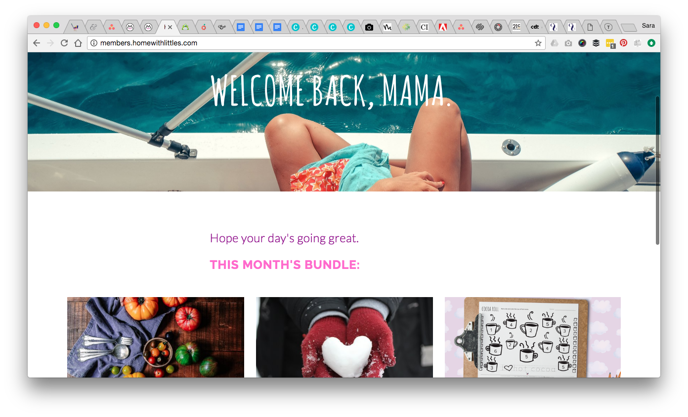 Did you know there's a members-only part of the site? For free?