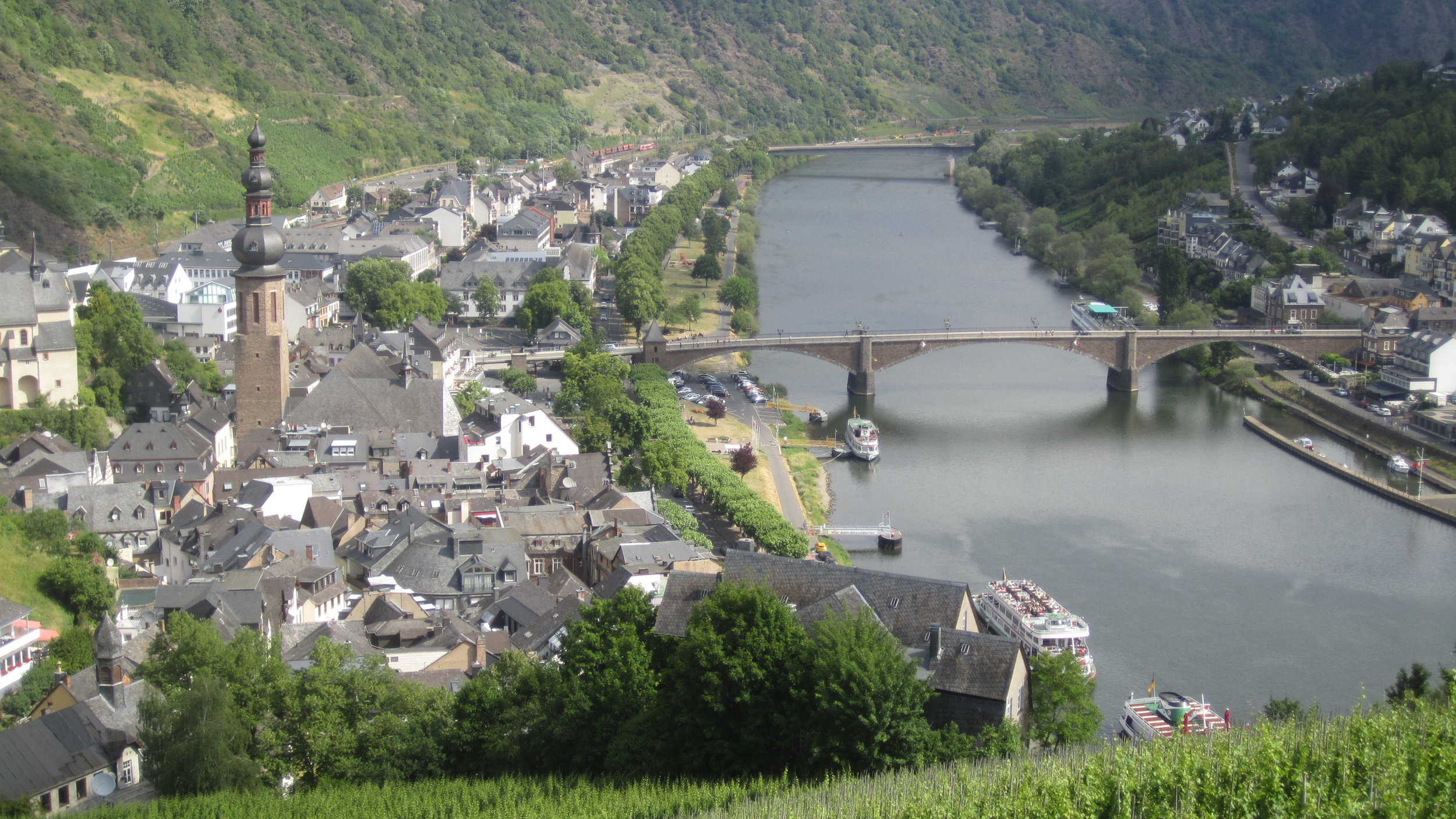View from the top of Cochem Castle