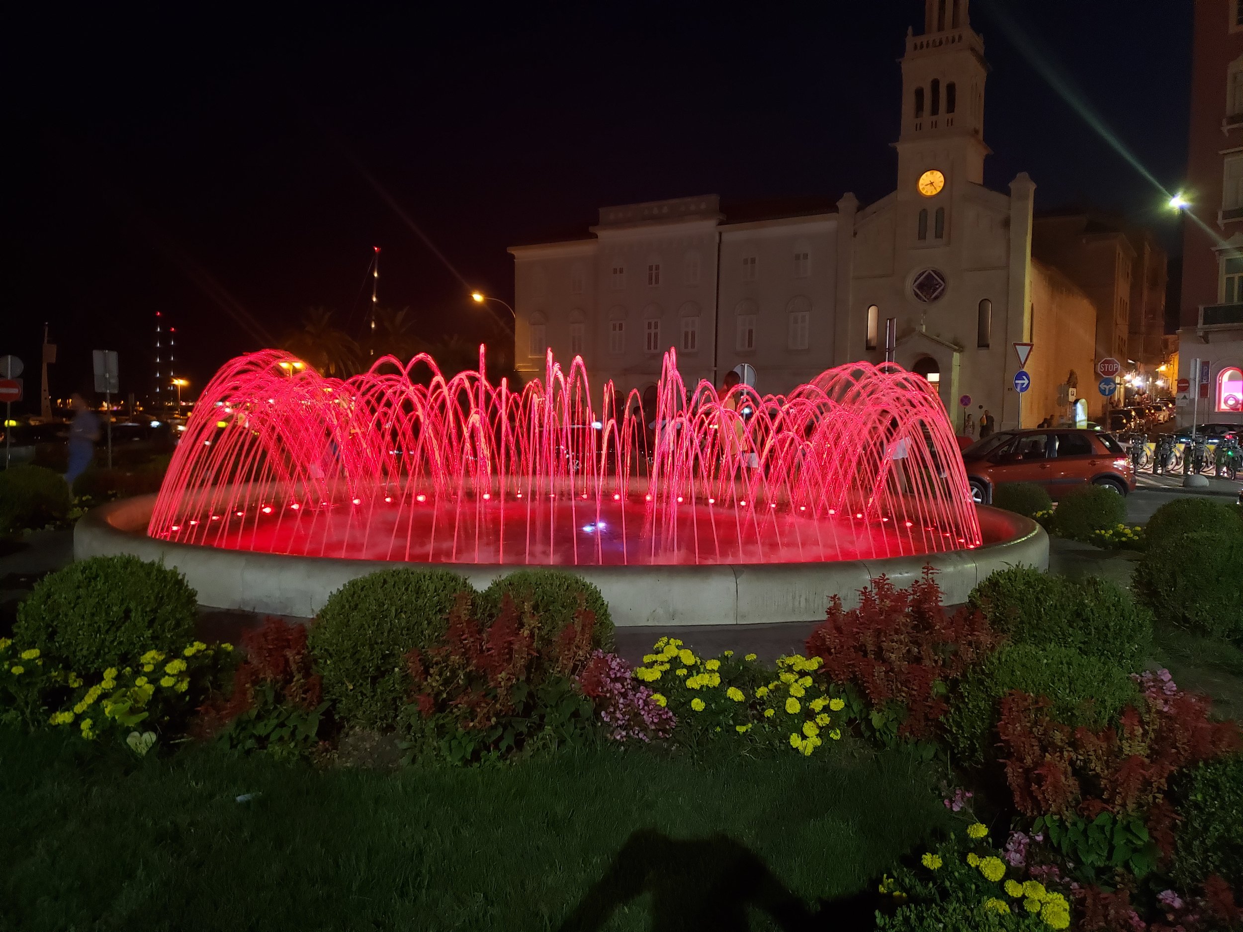  Fountain at night on the Riva 
