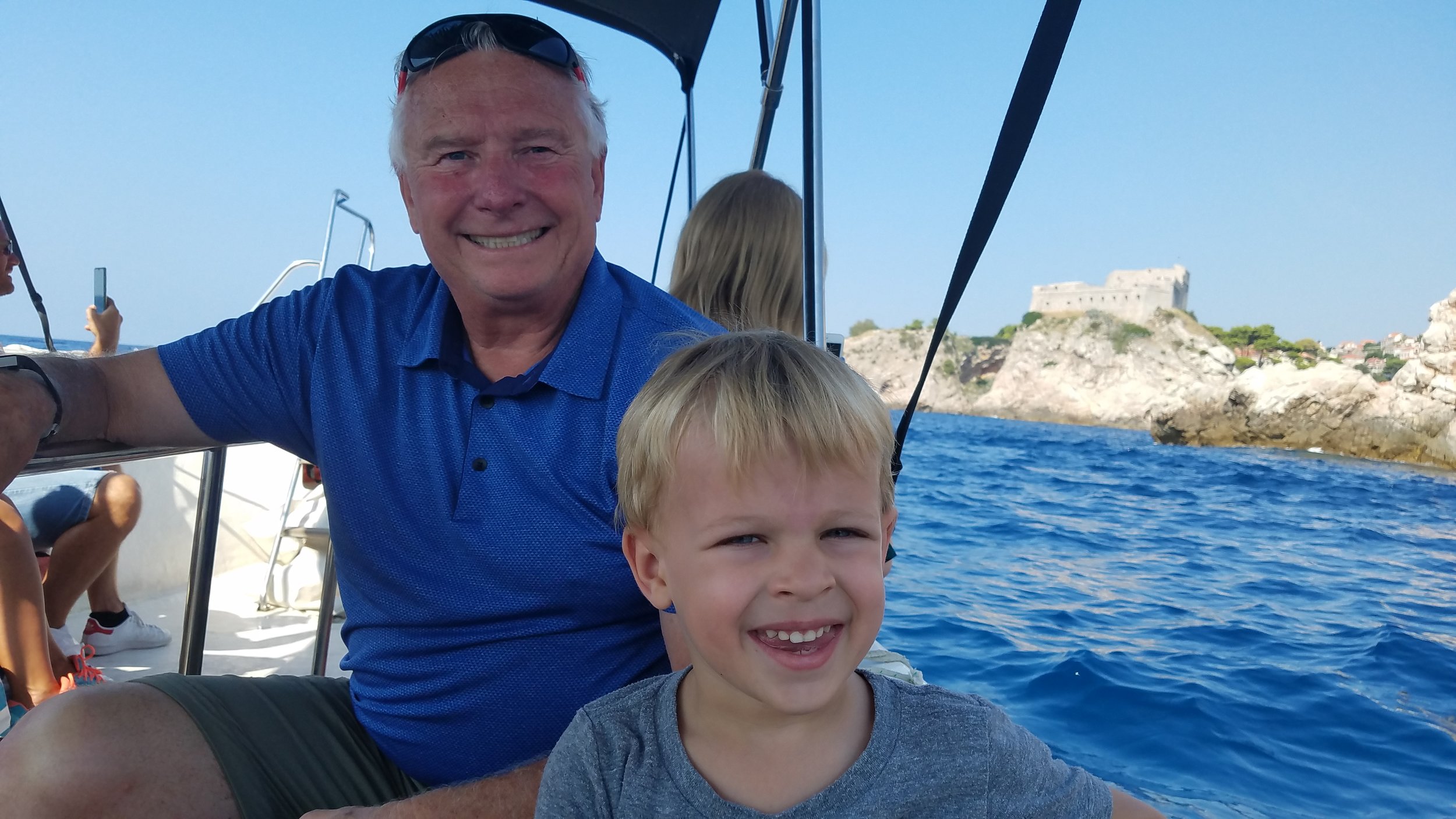  Grandpa and Jude on the glass bottom boat 