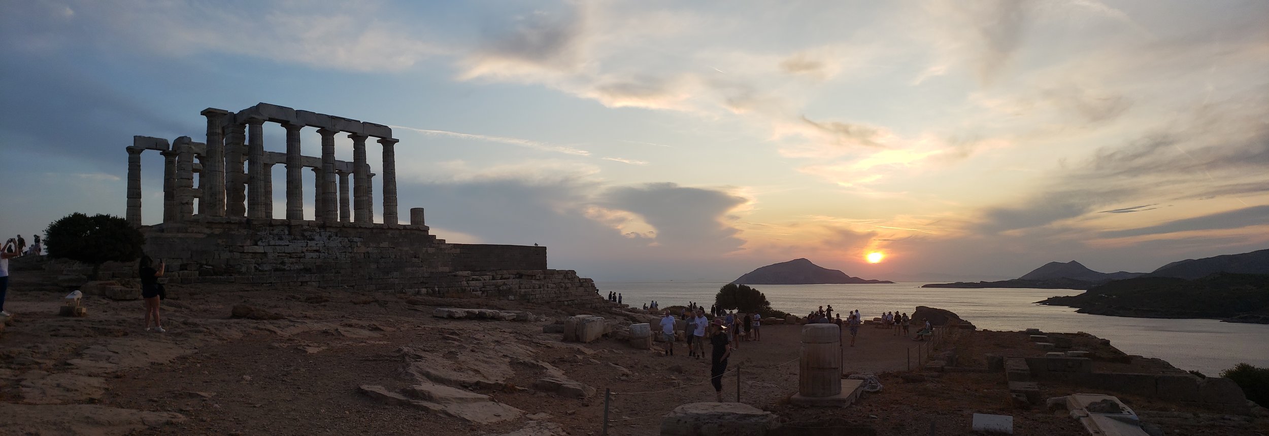  Sunset at Temple of Poseidon 
