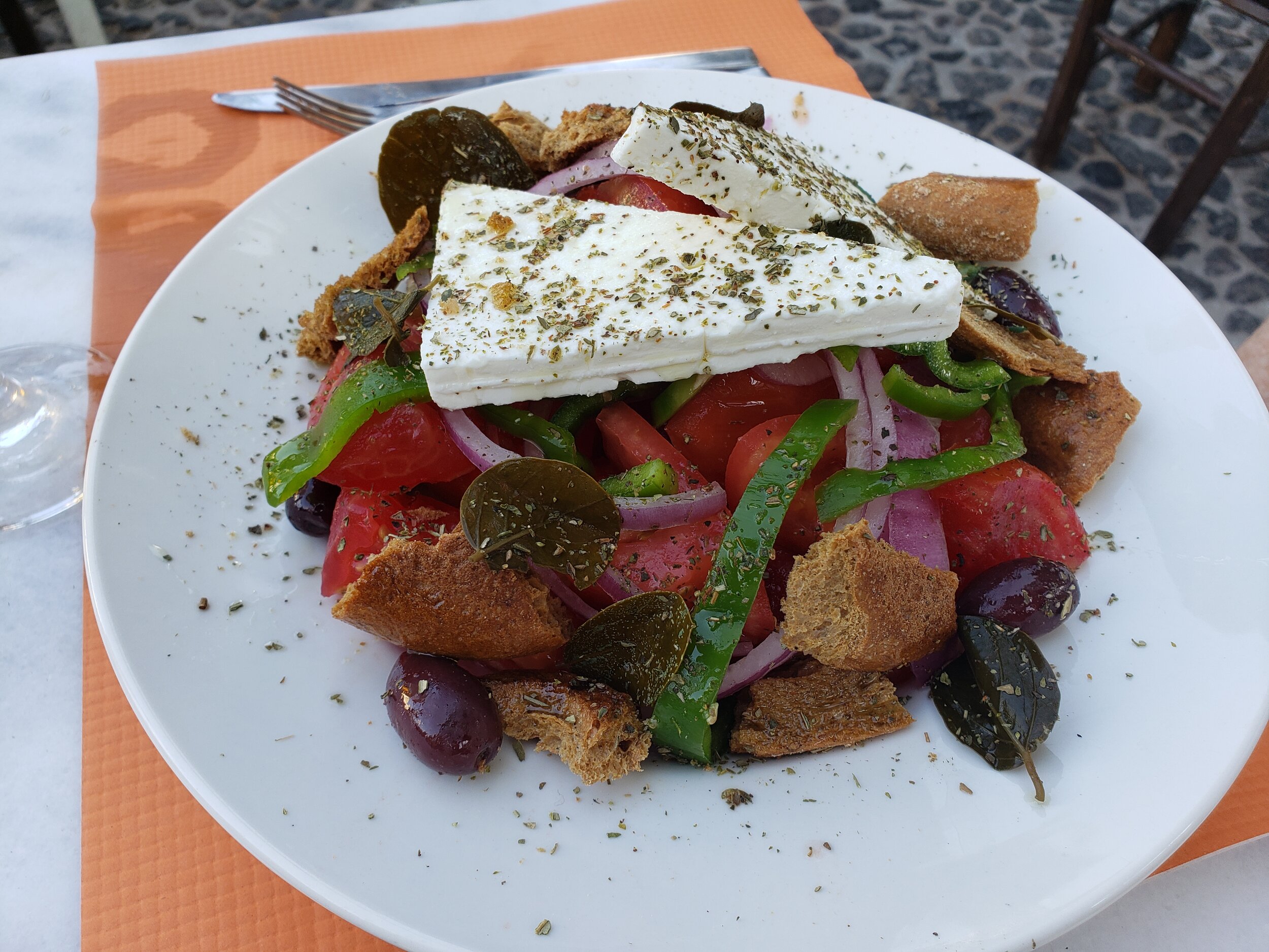  Jeri’s greek salad at Petrino 
