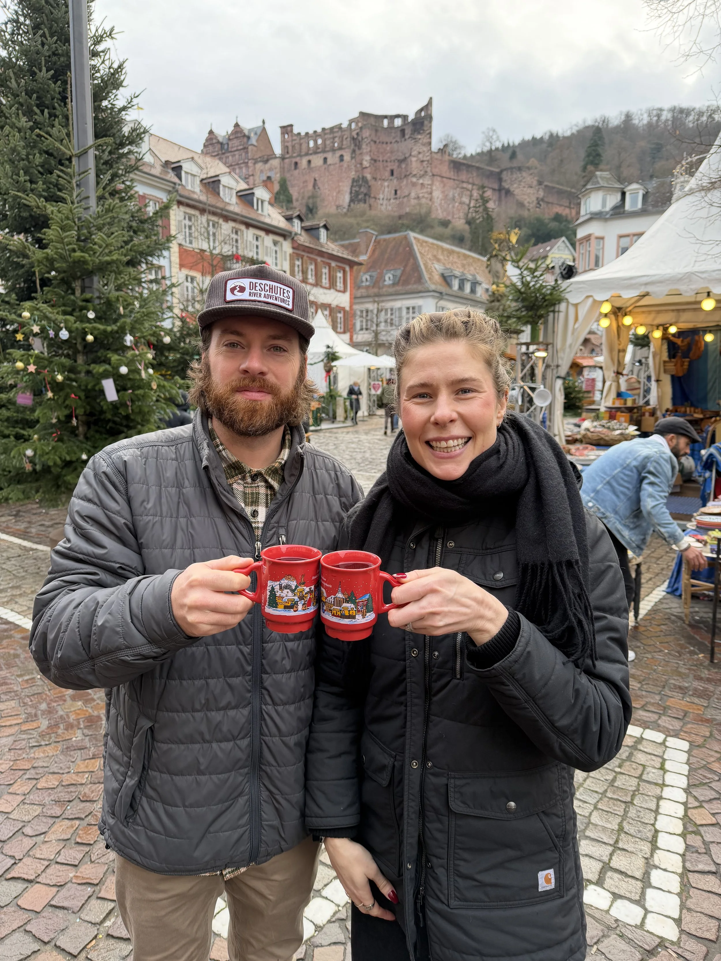  Enjoying the gluhwein! 