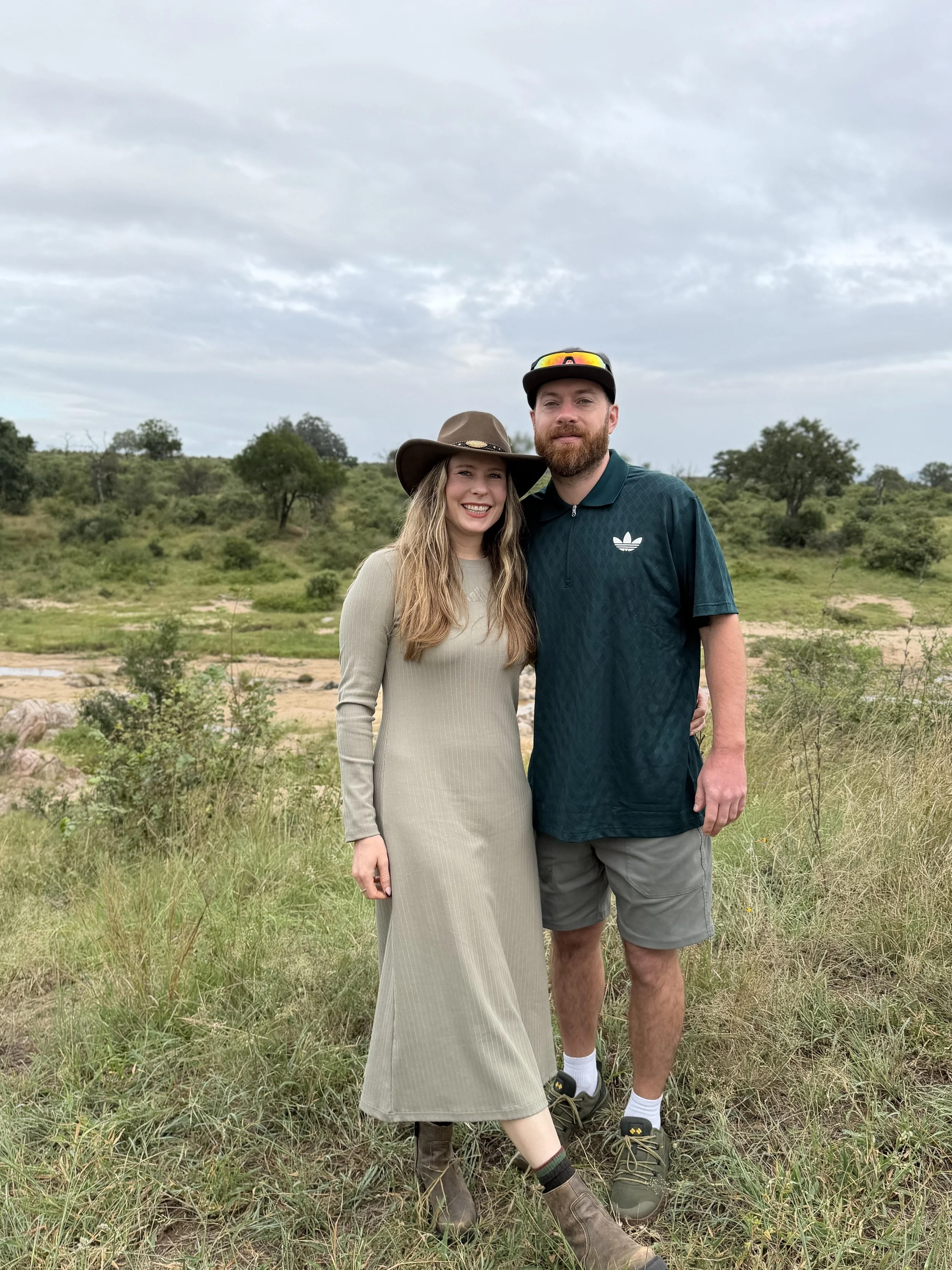  Elyse &amp; Marshal with the Mlambane River in the background 