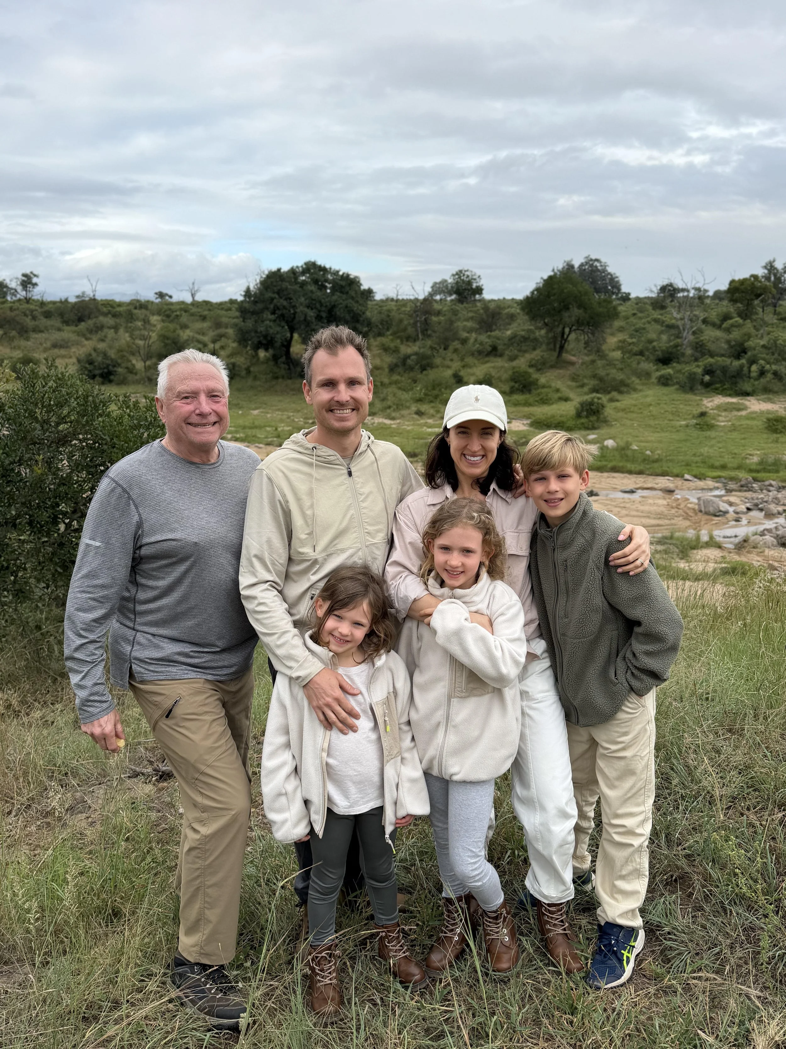  In front of Jeri’s ashes with the Mlambane River in the background 