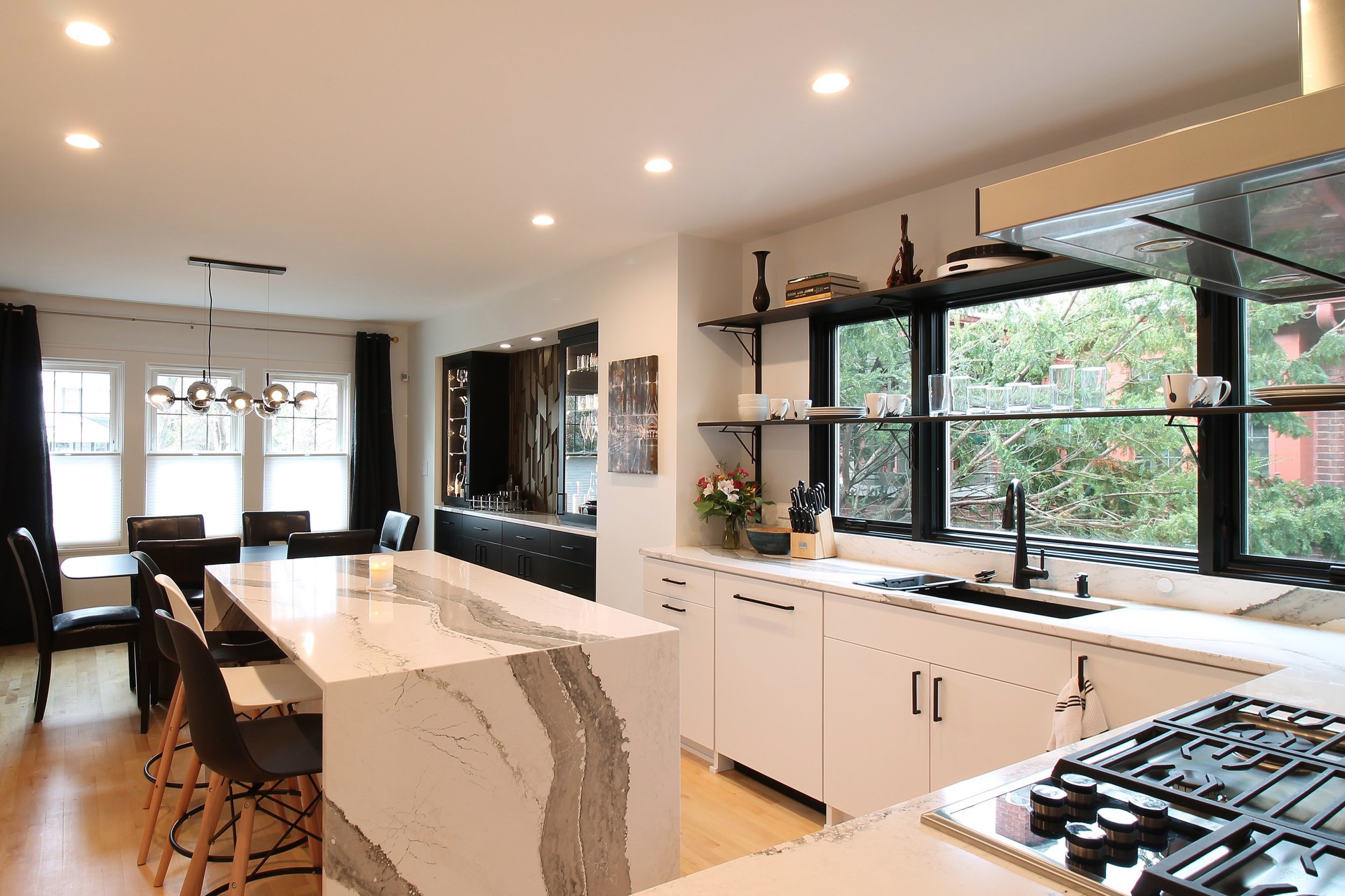 Wood Place Contemporary Kitchen