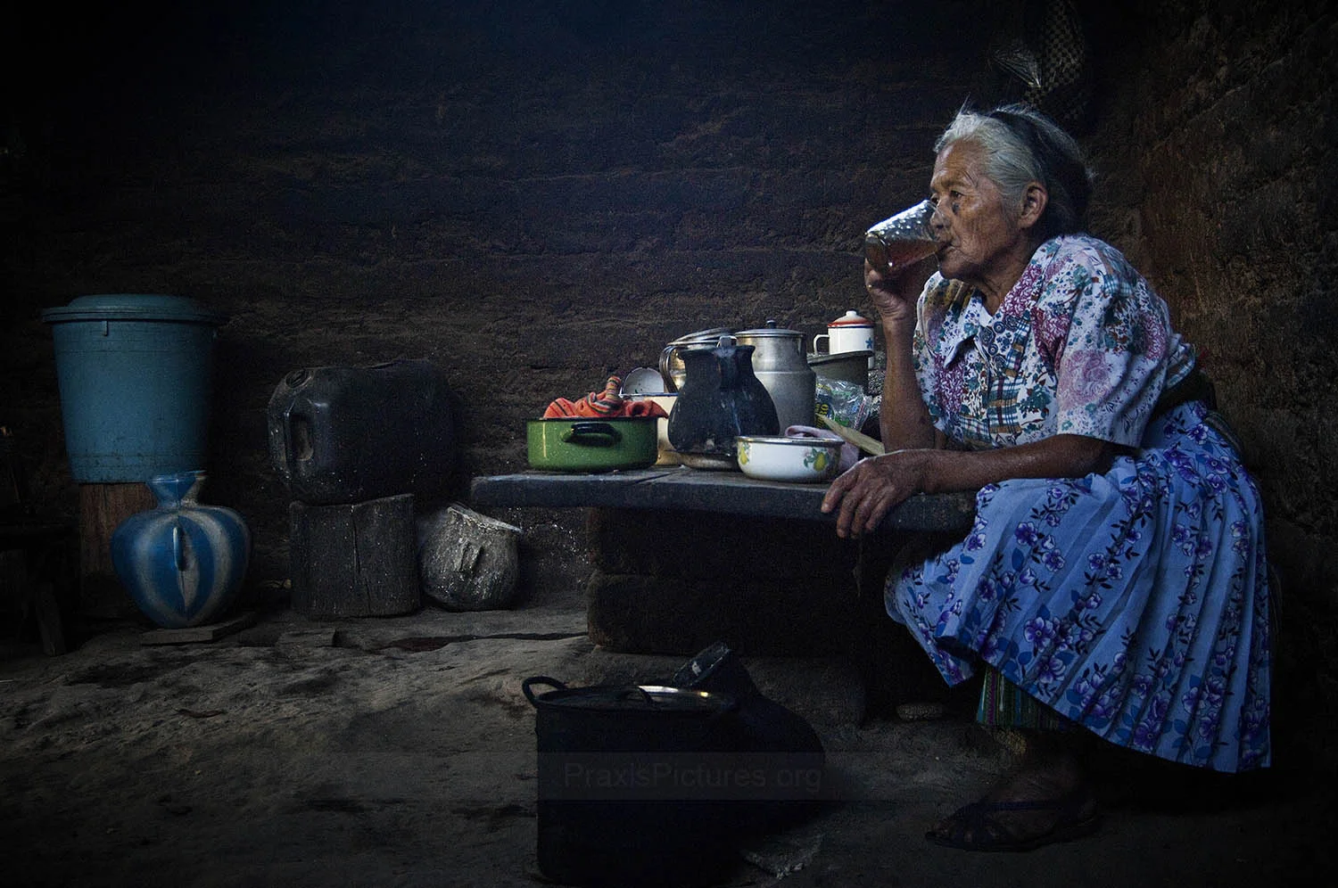 TERESA - “Before,” remembers Teresa, “we used to plant gourds, beans, avocado, lemons, oranges, peaches and corn. But they are not the same anymore. Look at the avocado trees, they don’t have any fruit—they flower, but then the flowers fall off. And the life of the animals? Already it is sad. It is not the same as it was when I was growing up, it was healthy, you could eat everything. Now, what we eat and what we drink, these are contaminated.”