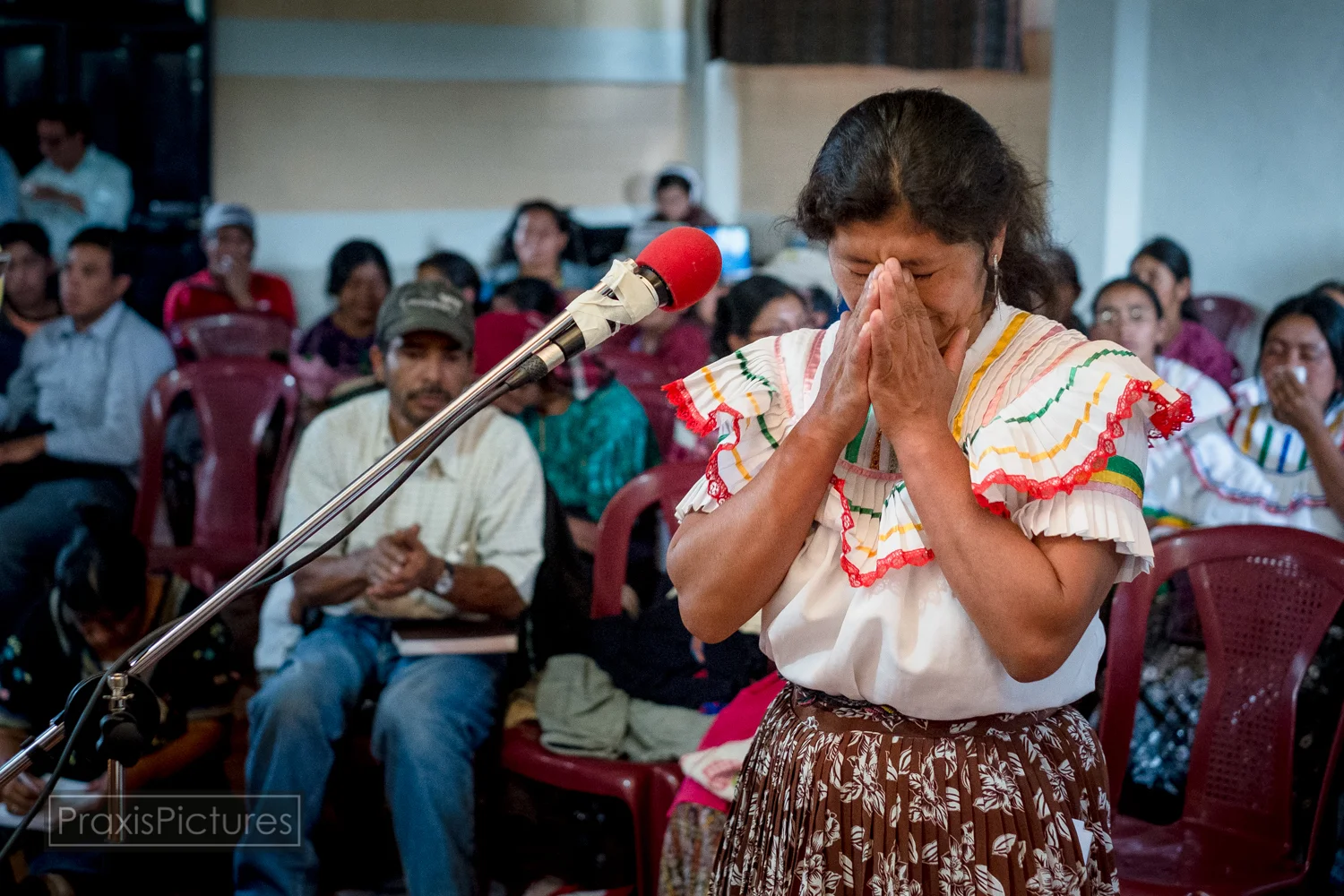 "My main concern is that the municipal and federal govs have given concessions without consent. Where are we going to go? What will happen to us? Because we are the owners of our lands. And these companies are coming in and imposing mega projects on our lands. We are in resistance, we have carried out community consultations to say that we don't want the company on our lands. We want to continue to care for and love our mother earth. "