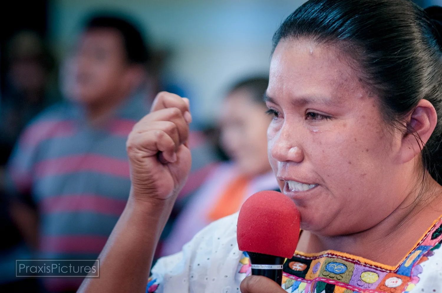 Angelica Choc from El Estor: “Where is the justice for the death of Adolfo Ich? Where is the justice for German? Where is the justice for the women brutally gang-raped by so-called security forces? Why hasn’t the arrest order for Mynor Padilla been …