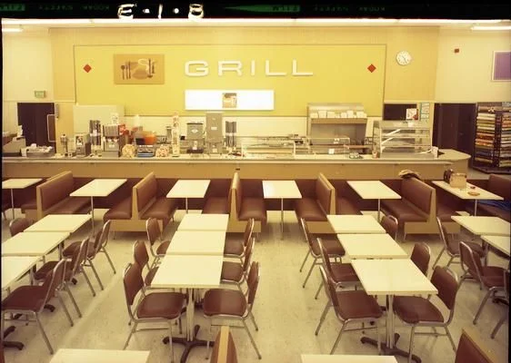 The K-Mart Grill. The Younker's Tea Room it is not, but I'm sure Cindy, Kirsten, and I killed plenty of time here that spring day in 1974—and had a fine old time doing so.