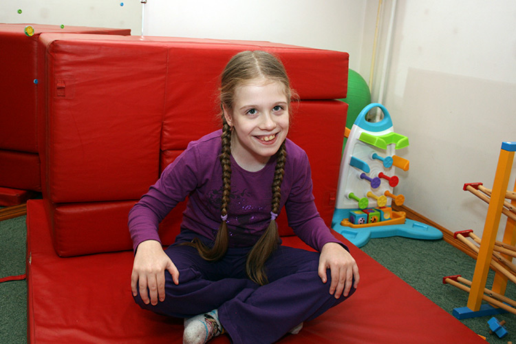 Nastya has learned to sit independently
