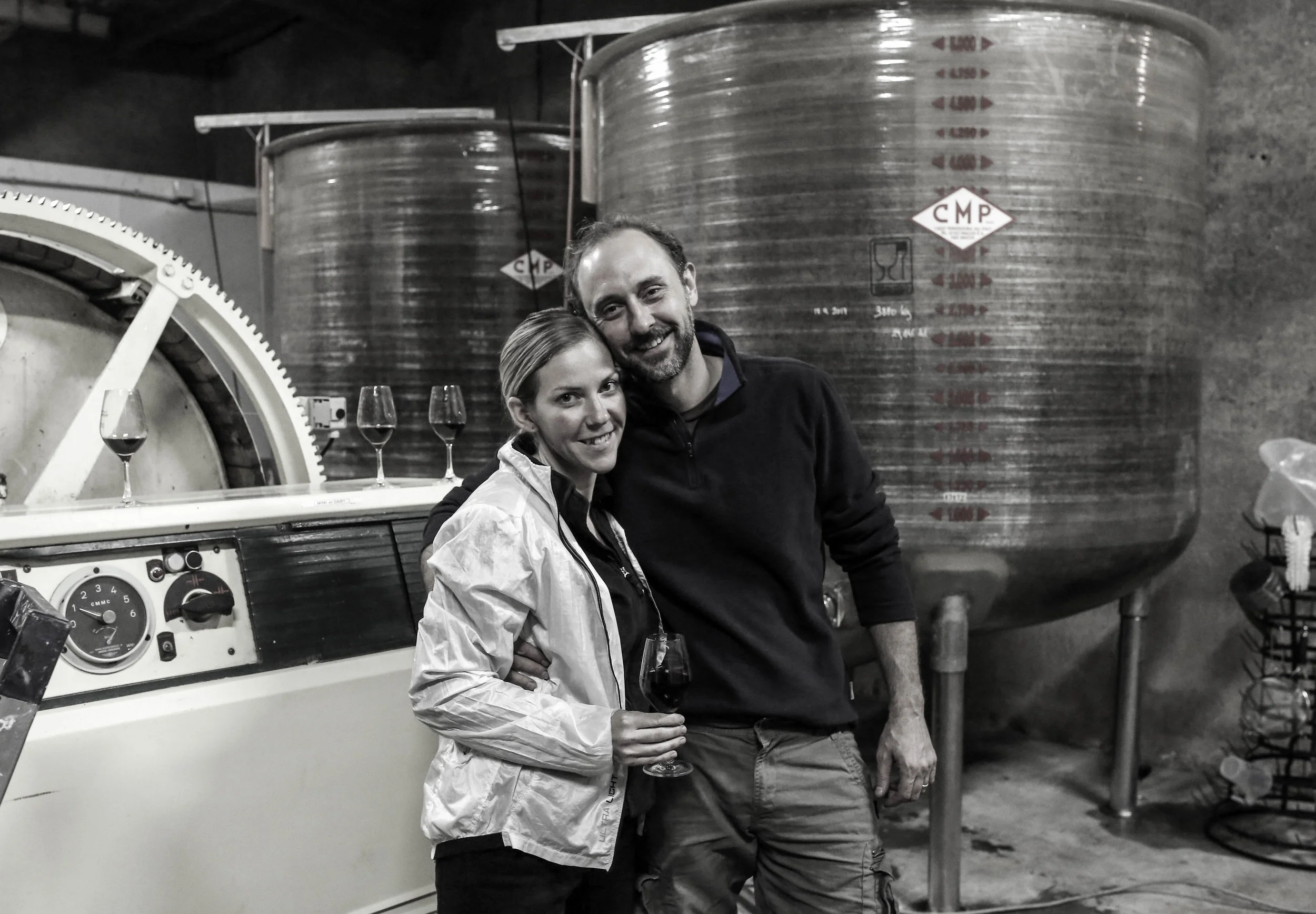 In the winery during the 2017 harvest (Photo by Susannah Ireland).
