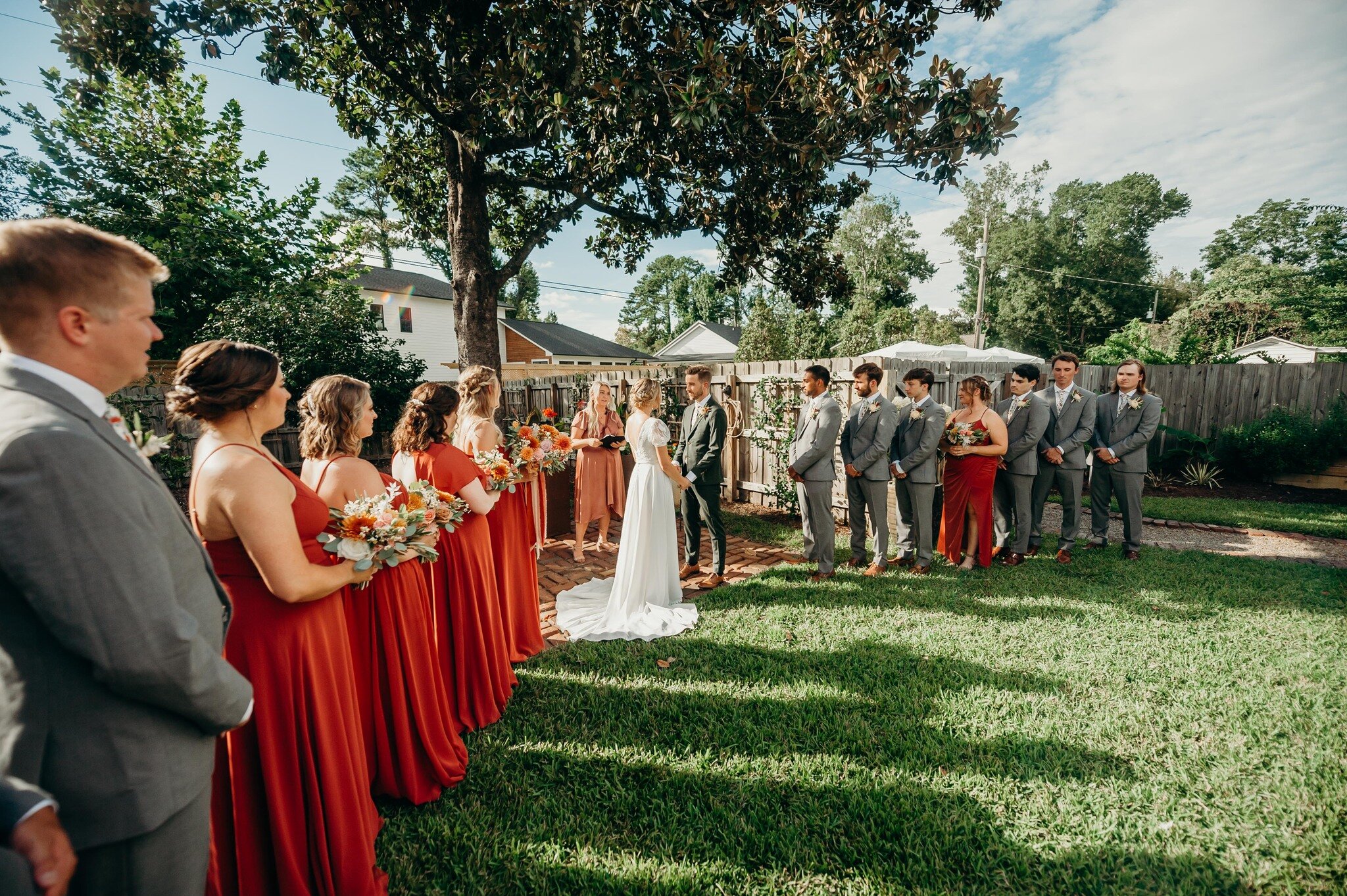 💕💕💕💕

Ceremony Venue: Parents' house
Reception Venue: @bakery_105 
DJ/Band: Brian Hood 
Photographer: Long Yau
Florist: @designsbydillonnc 
Catering: @128south 
Baker: @onebellebakery 
Rentals: @party_suppliers
Photo booth: Booth by Mail
Lighting
