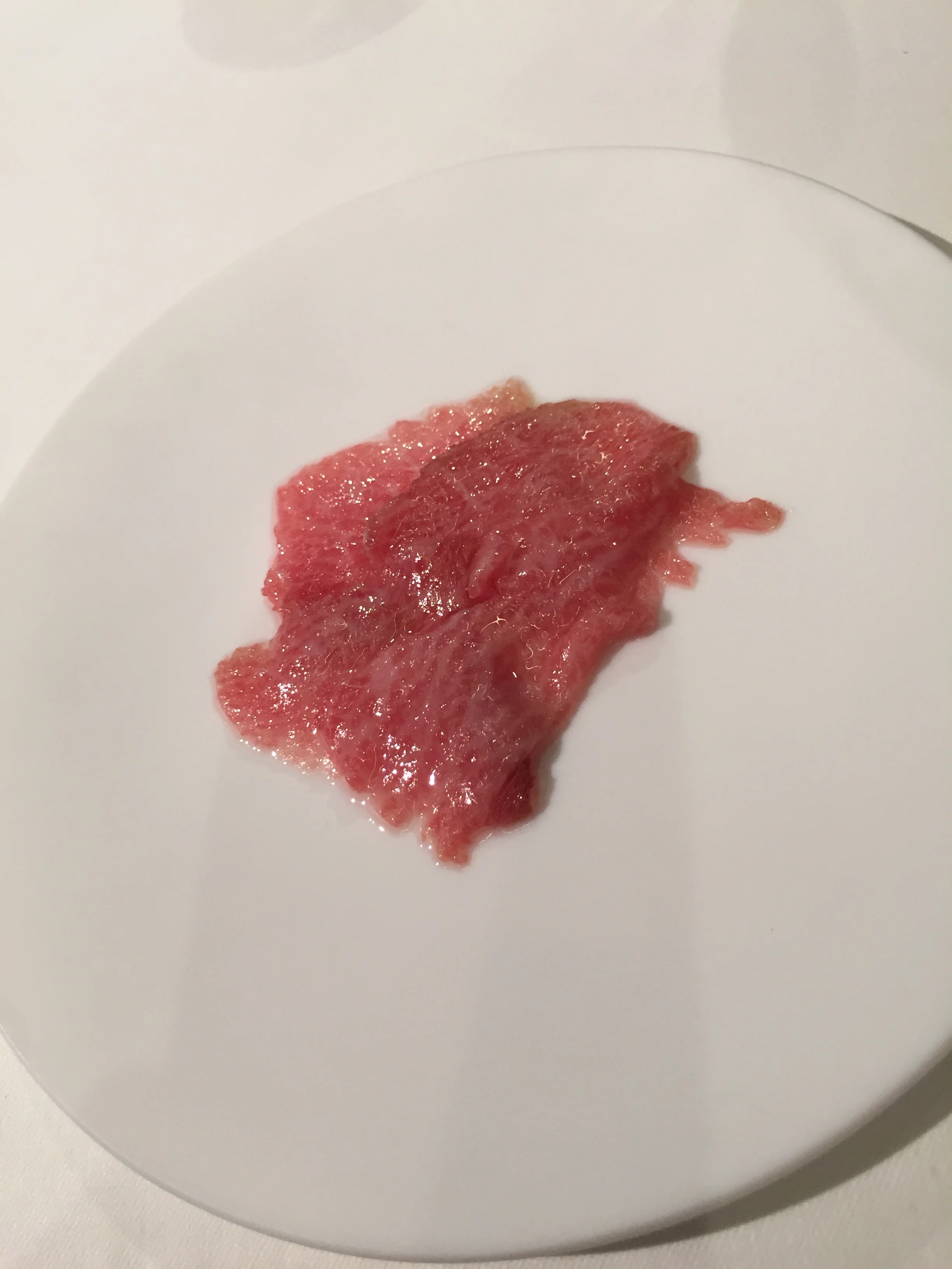 Salted tuna belly.